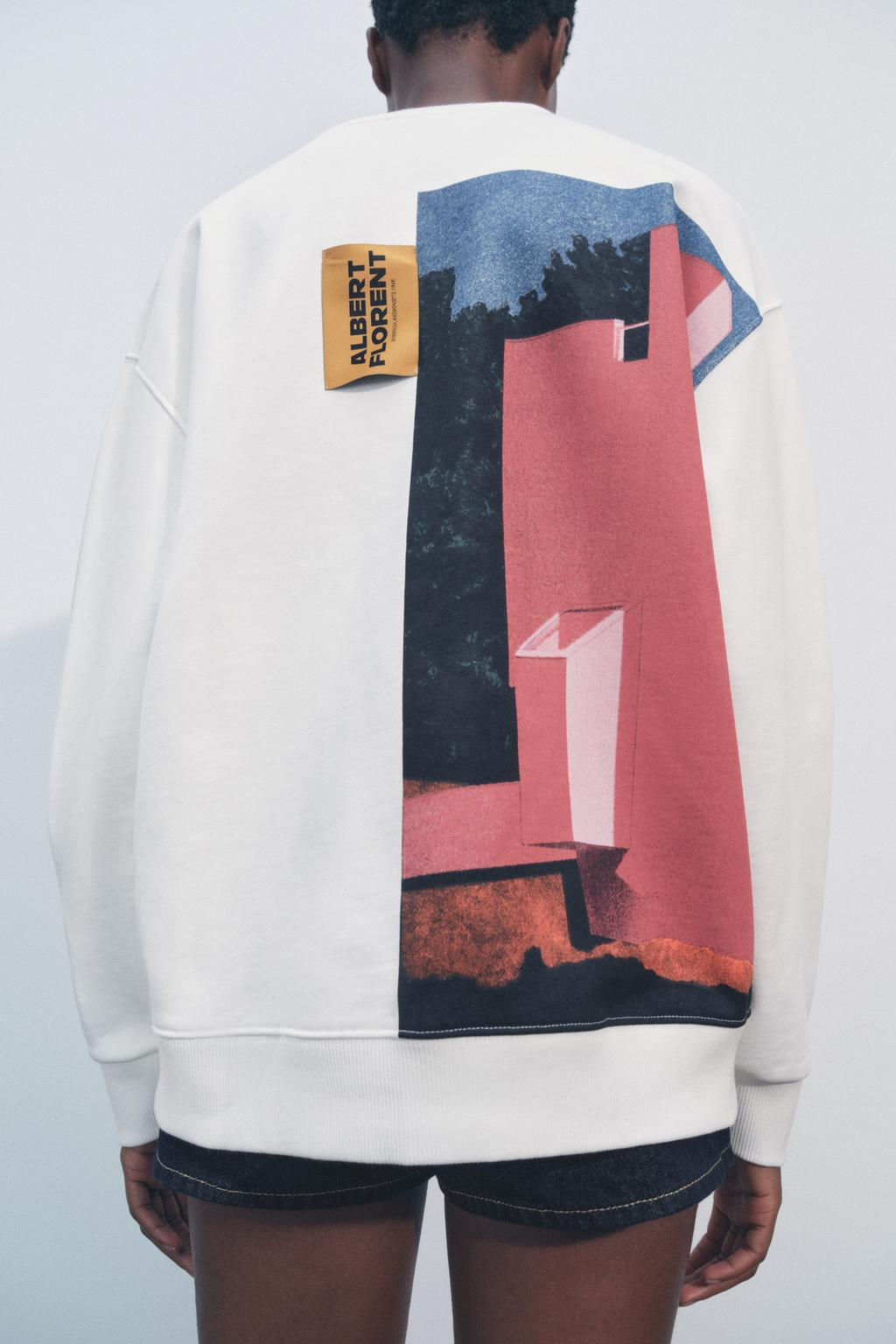 ALBERT FLORENT PRINT SWEATSHIRT - Zara фото 5