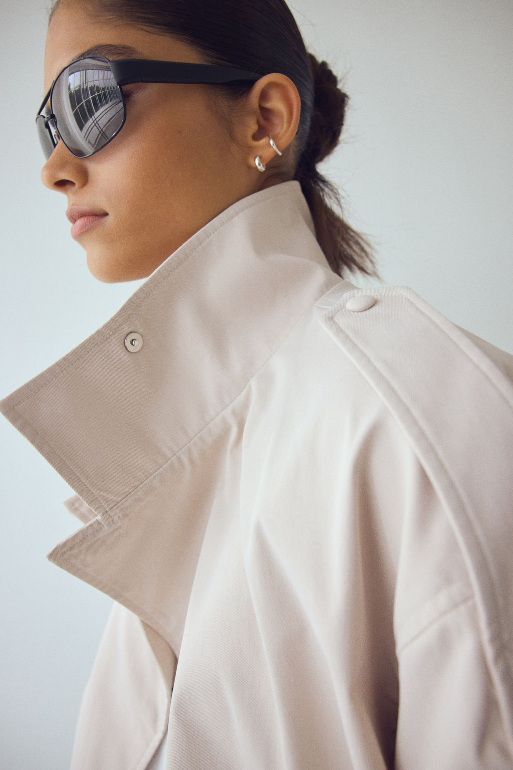 Cazadora oversize con cintur?n - H&m фото 4