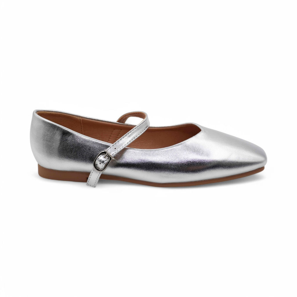 Женские балетки U215-9 серебристые - Sport фото 2