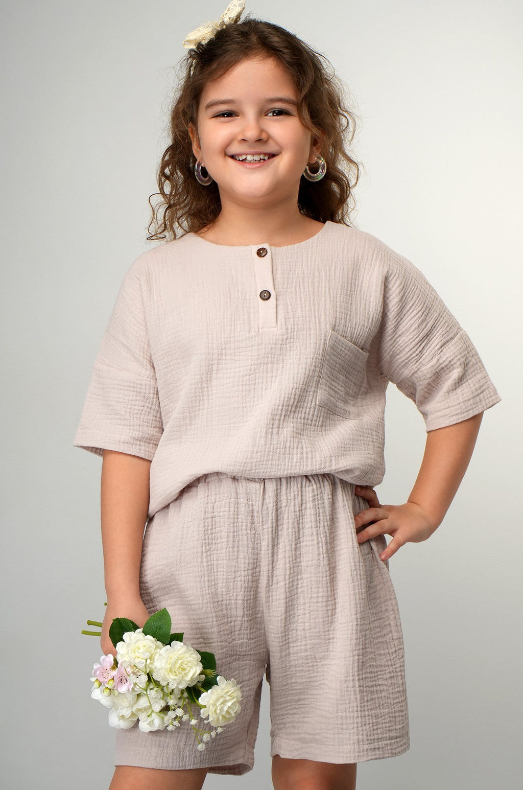 Костюм для девочки из муслина Happyfox - Happy fox фото 2