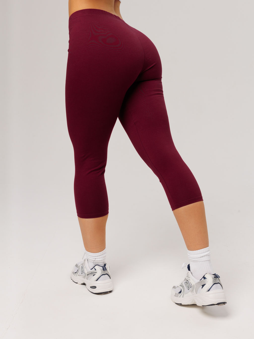 Трикотажные женские бриджи LINGEAMO темно-бордовые КБ-24 (28) фото 11