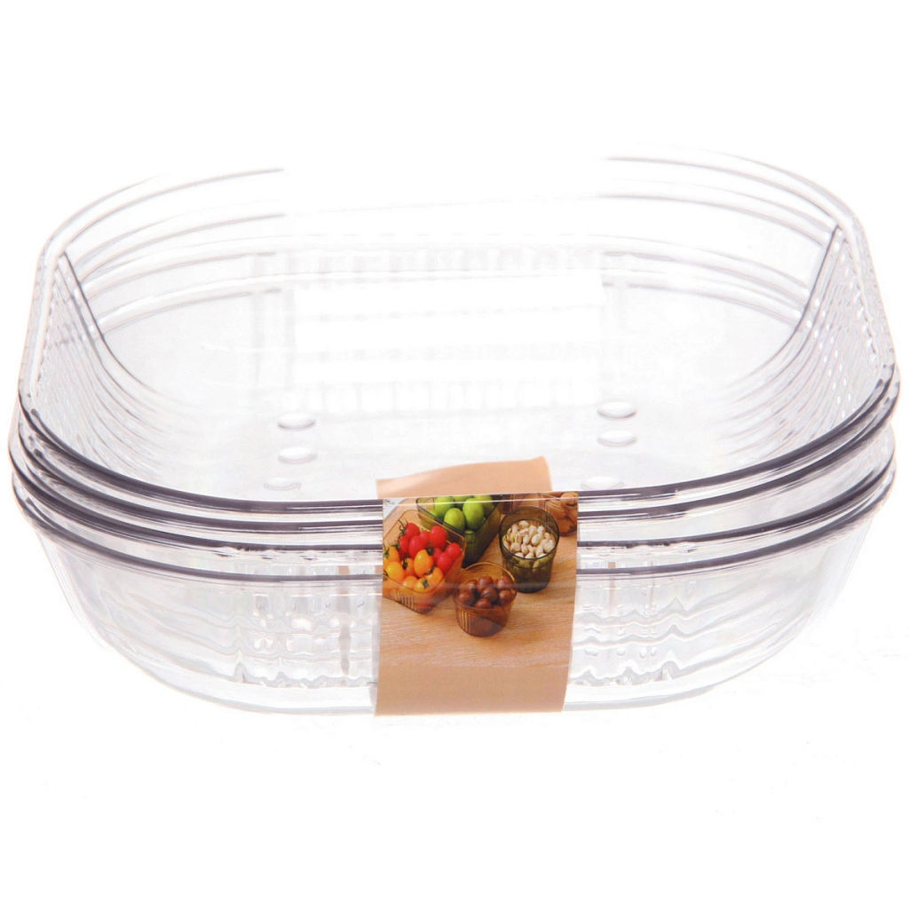 Цена за 2 шт. Салатник пластиковый "Terra" в наборе 4шт 14,5*4см