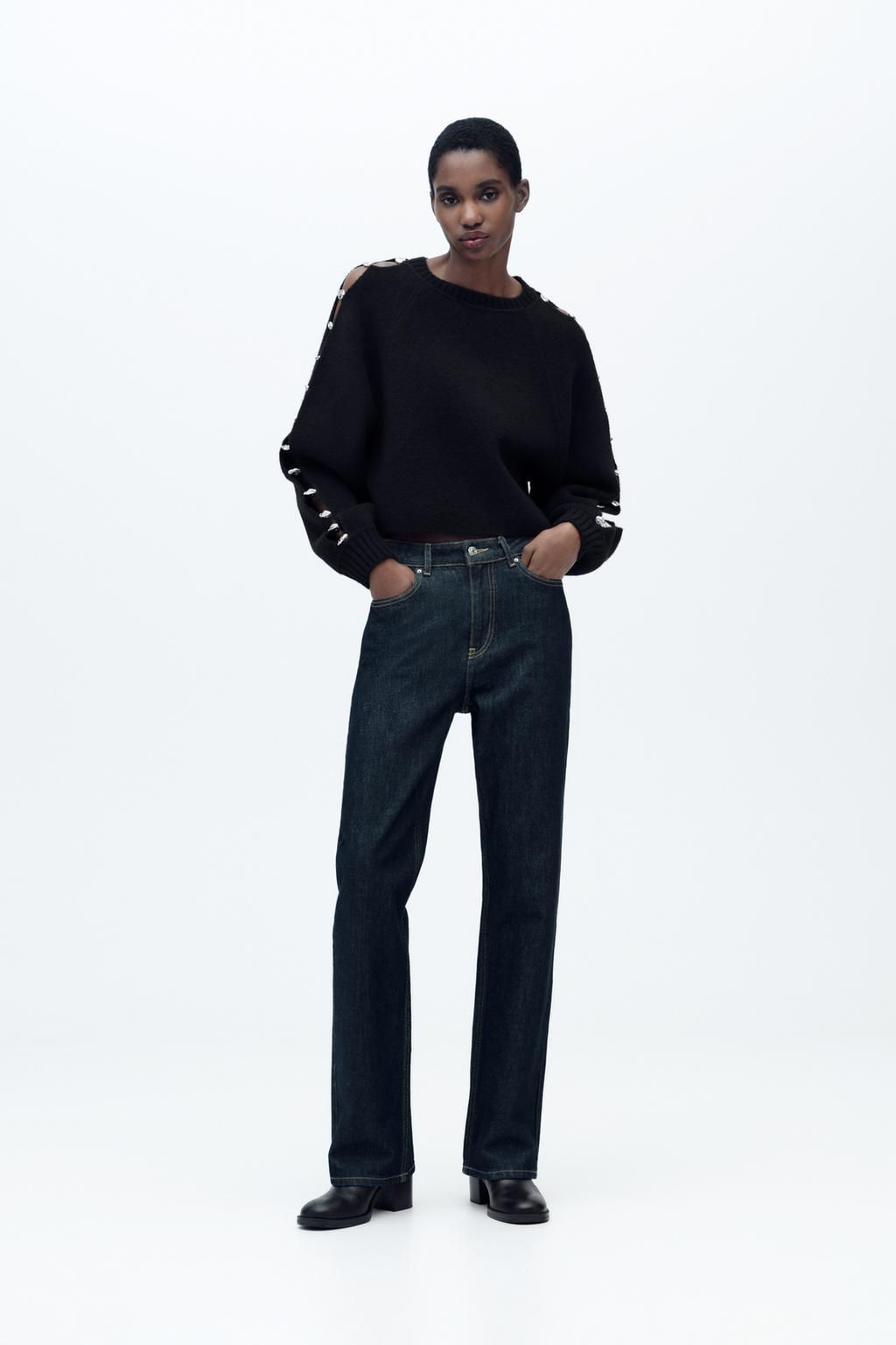 KNITTED SWEATER WITH BALL DETAIL - Zara фото 2