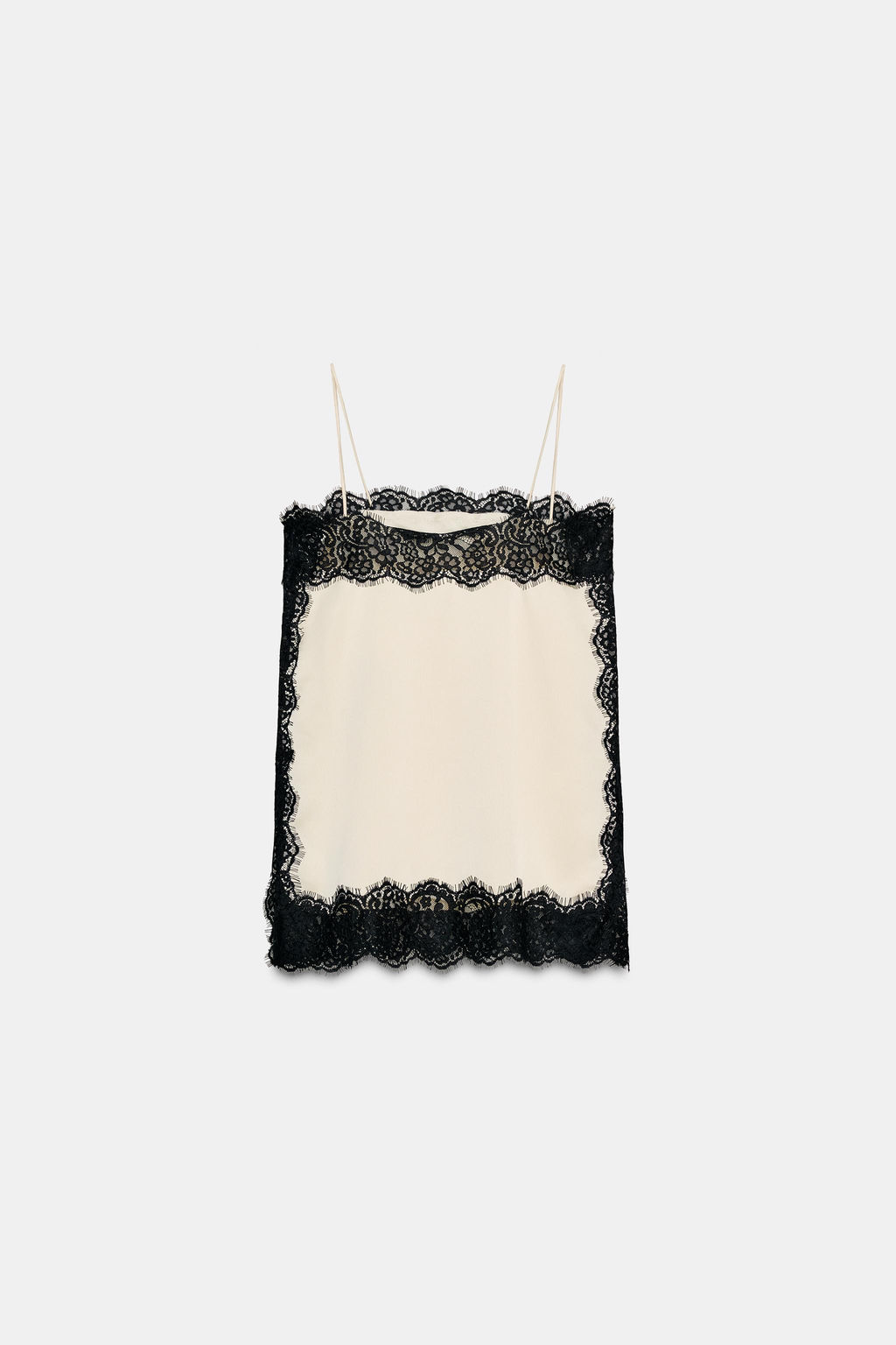 ZW COLLECTION SATIN LACE TOP - Zara фото 6