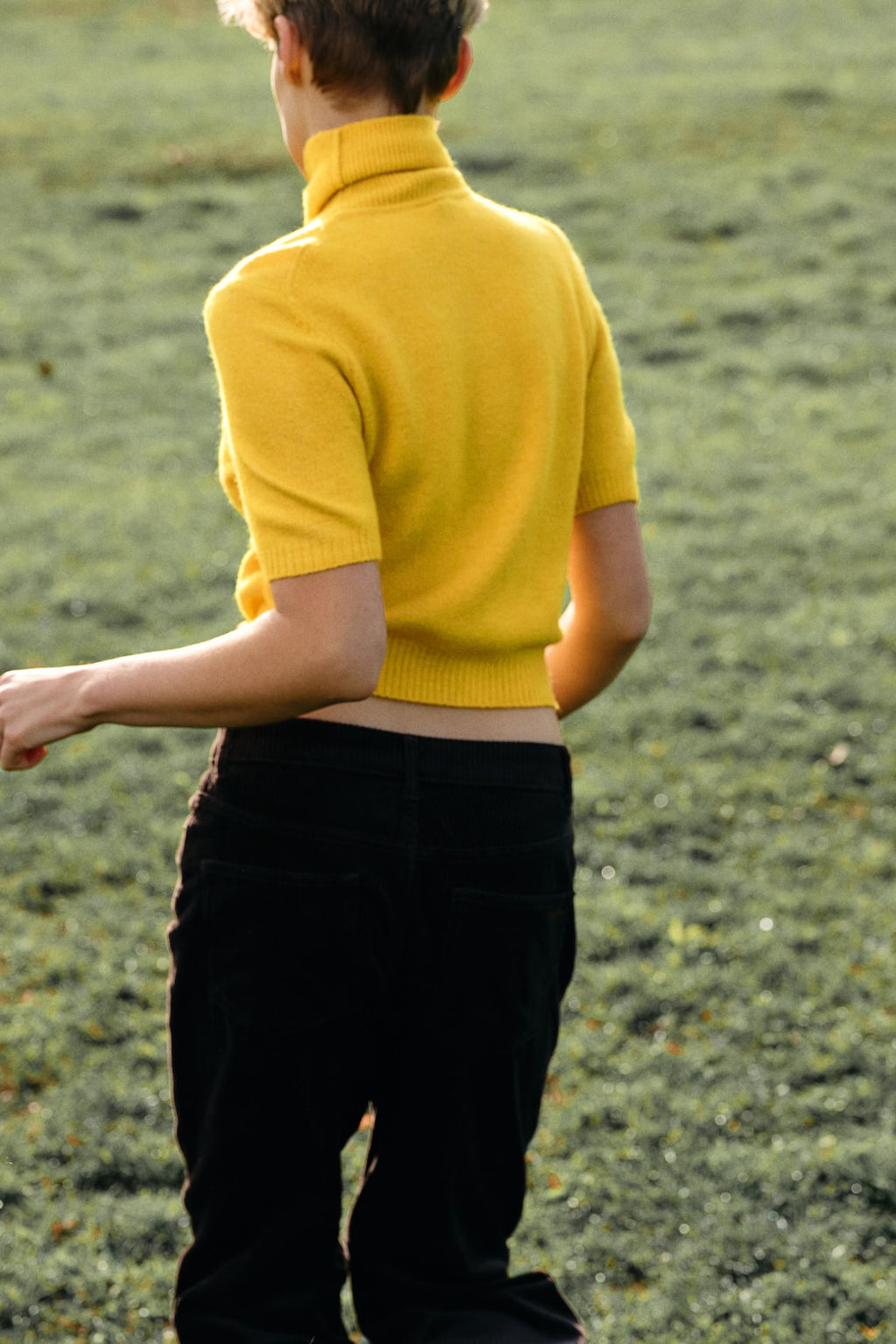 Fine-knit polo-neck top - H&m фото 4