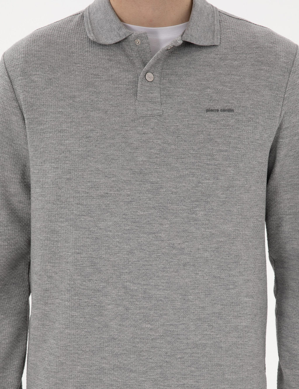 Gri Regular Fit Sweatshirt - Pierre cardin фото 6