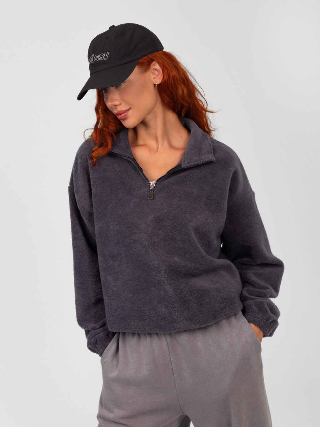 Толстовка женская футер начес 3-х нитка ТЕДДИ ГРАФИТ - Domtrik фото 9