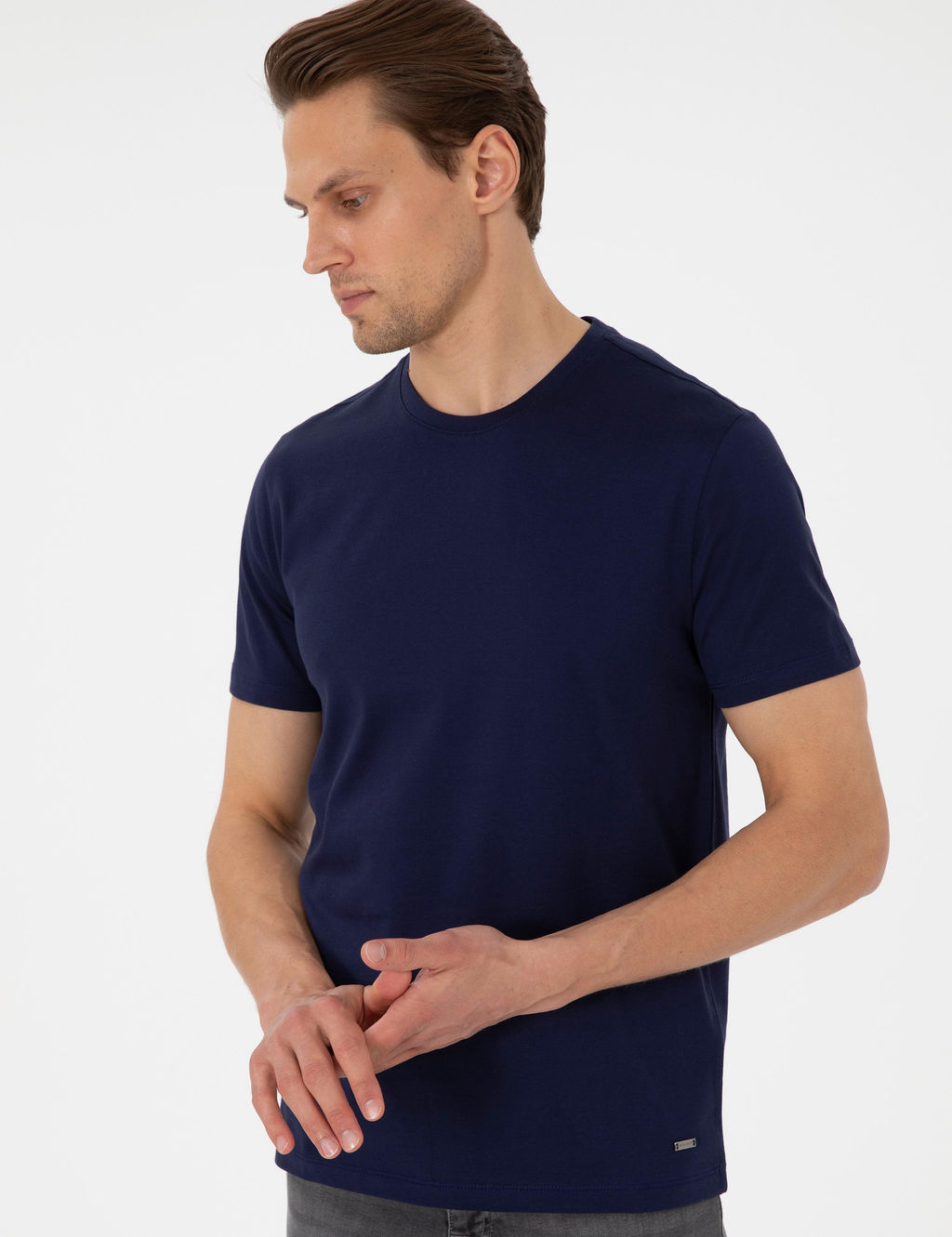 Lacivert Slim Fit Ti__rt