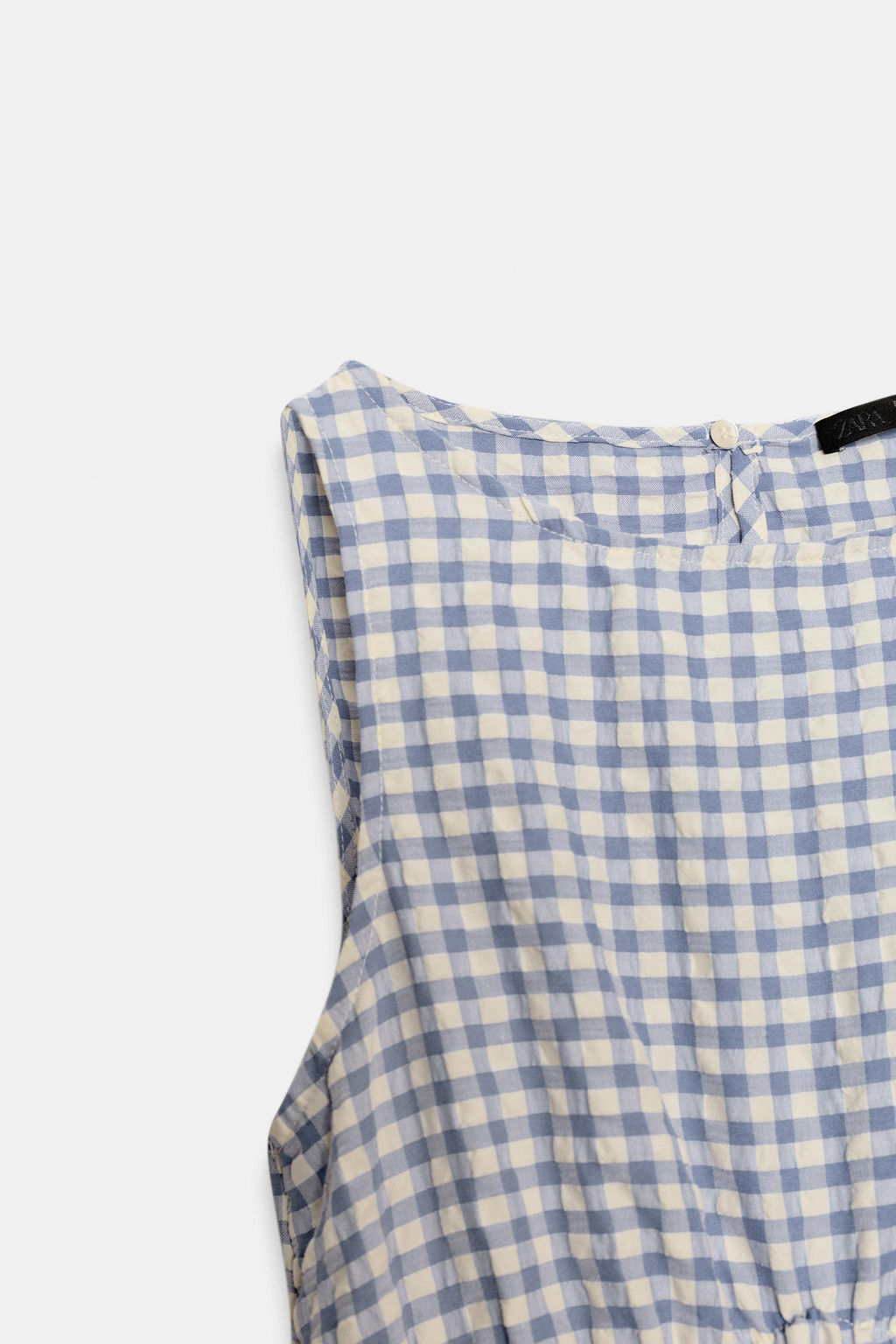 GINGHAM CHECK MIDI DRESS - Zara фото 14