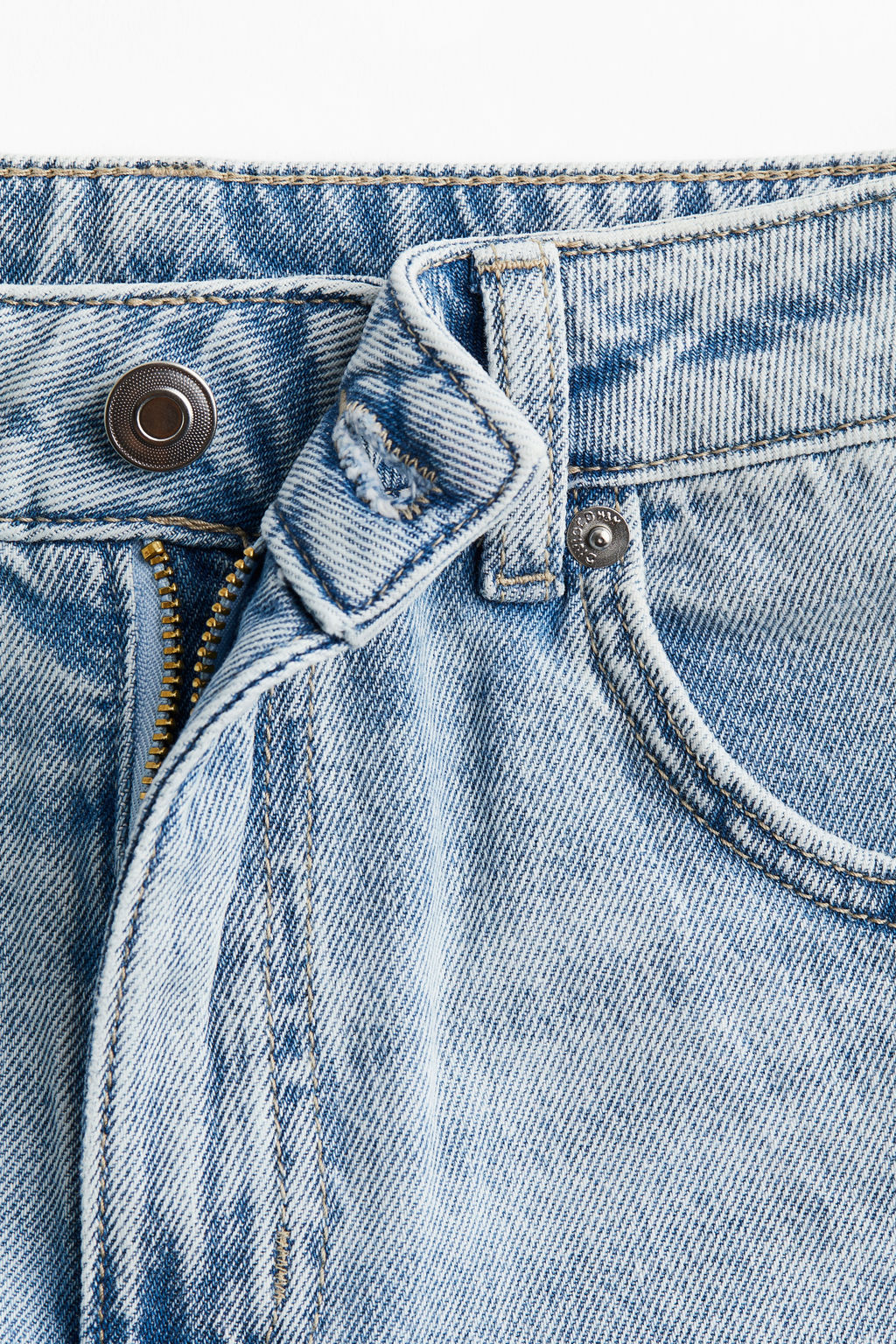 Straight High Ankle Jeans - H&m фото 6