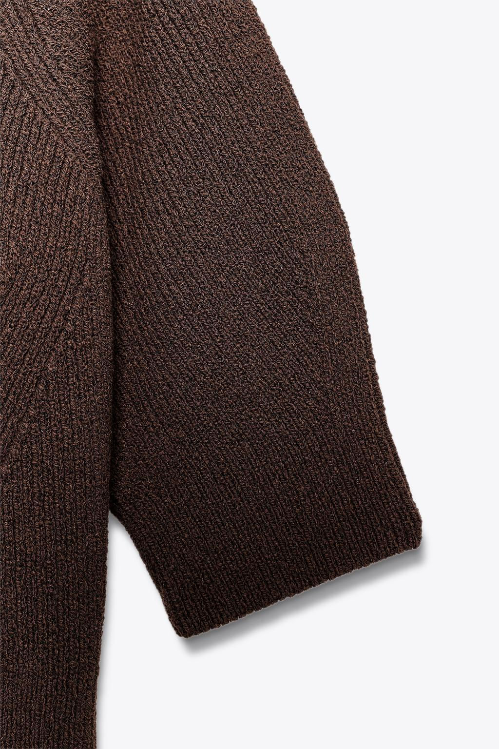 RIB KNIT SWEATER - Zara фото 9