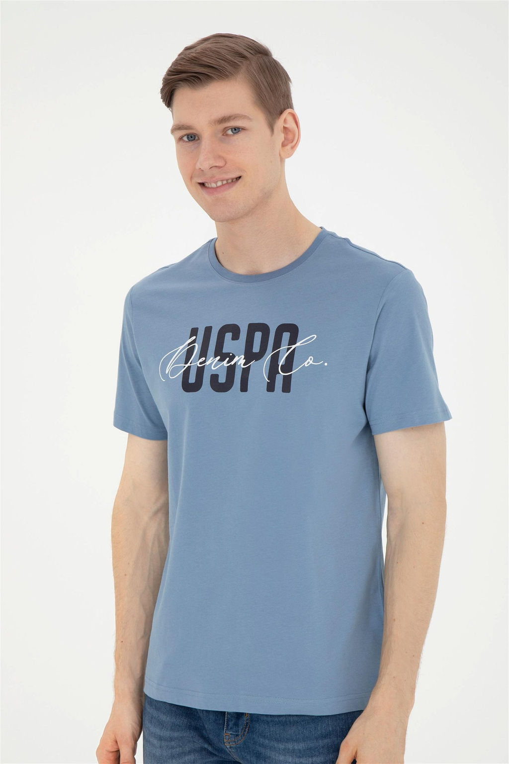 Мужская футболка цвета индиго - U.s. polo assn фото 3