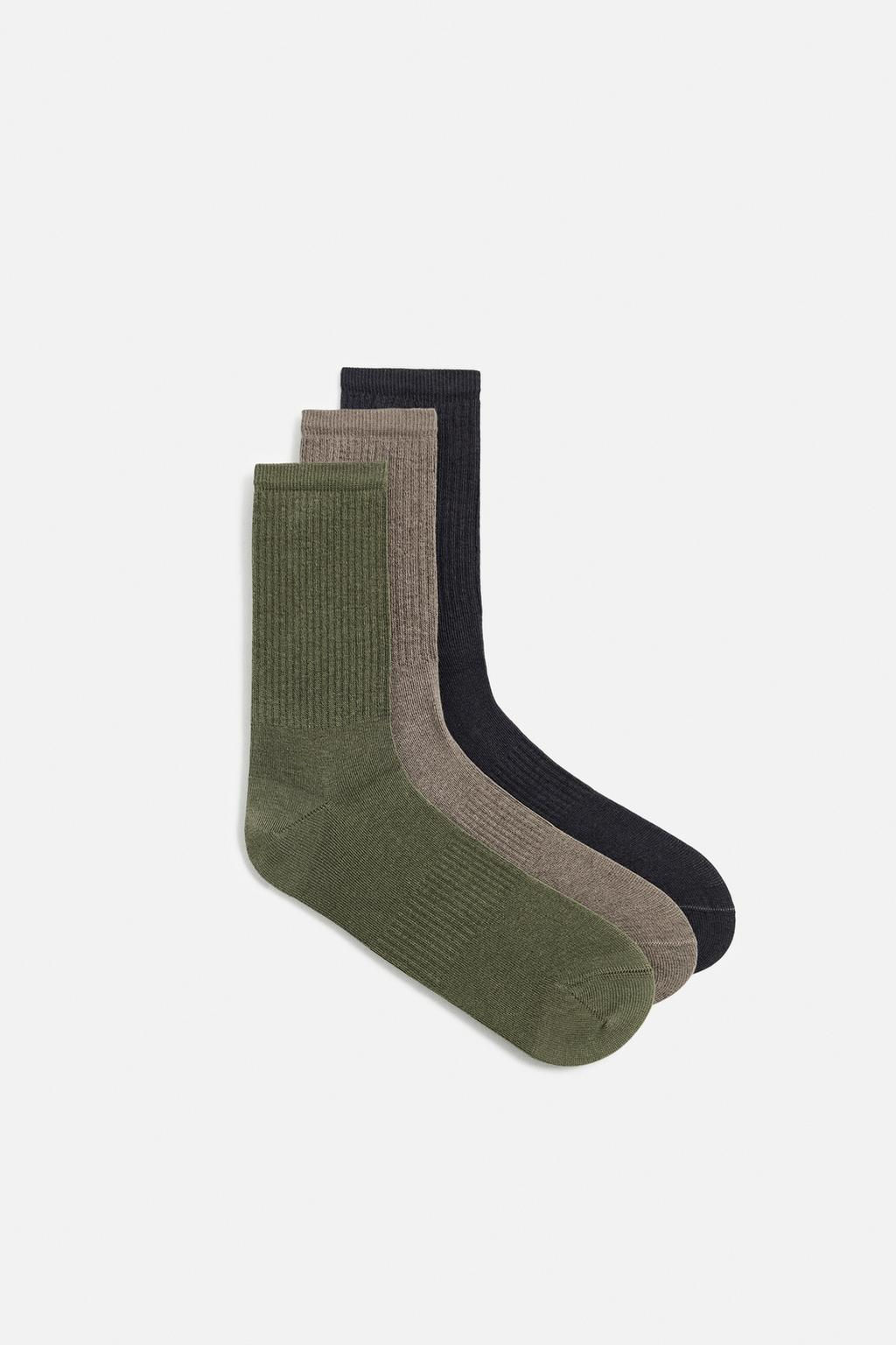 PACK OF 3 RIBBED SOCKS - Zara фото 2