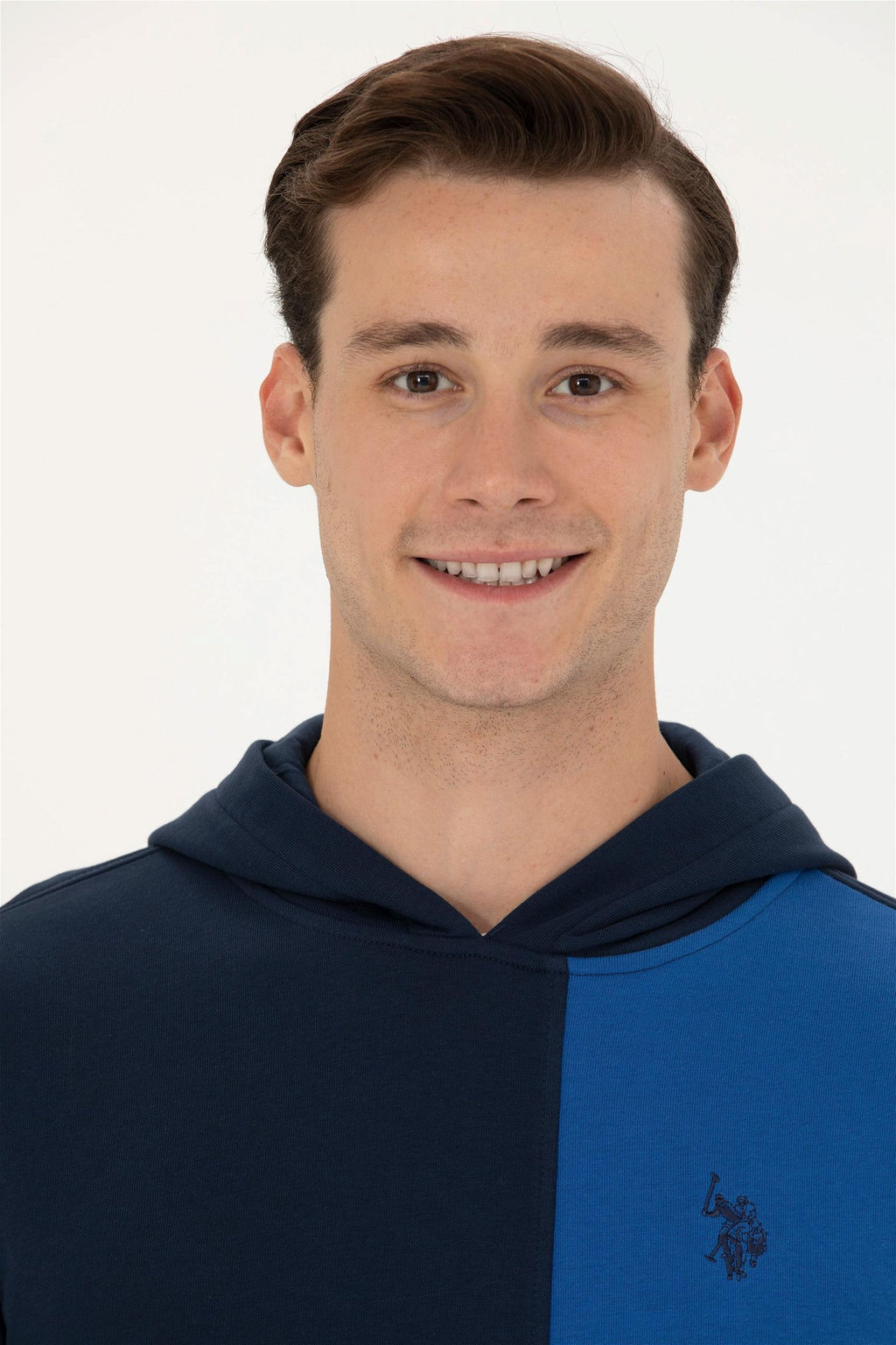 U. S. Polo Assn Мужская темно-синяя толстовка с капюшоном - U.s. polo assn фото 9