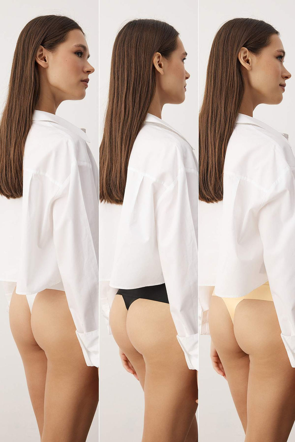 Siyah-Beyaz-Ten 3lu Micro Bask?l? Tanga Kulot THMAW26KU00039 - Trendyolmilla фото 4