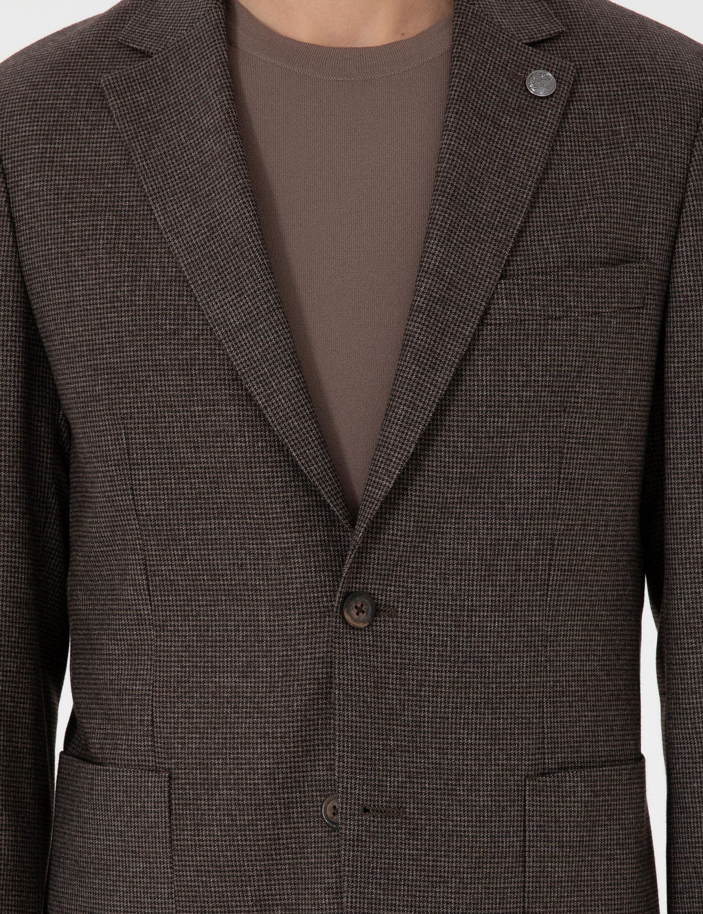 Kahverengi Slim Fit Tak_m Elbise