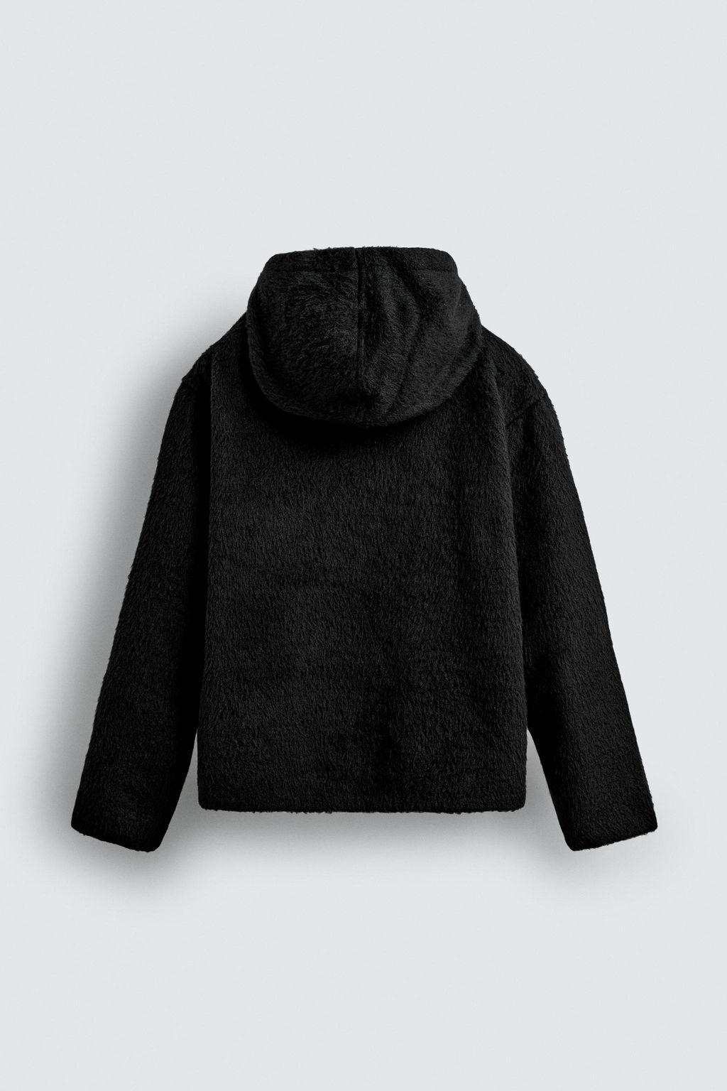 FAUX FUR HOODED OVERSHIRT - Zara фото 8