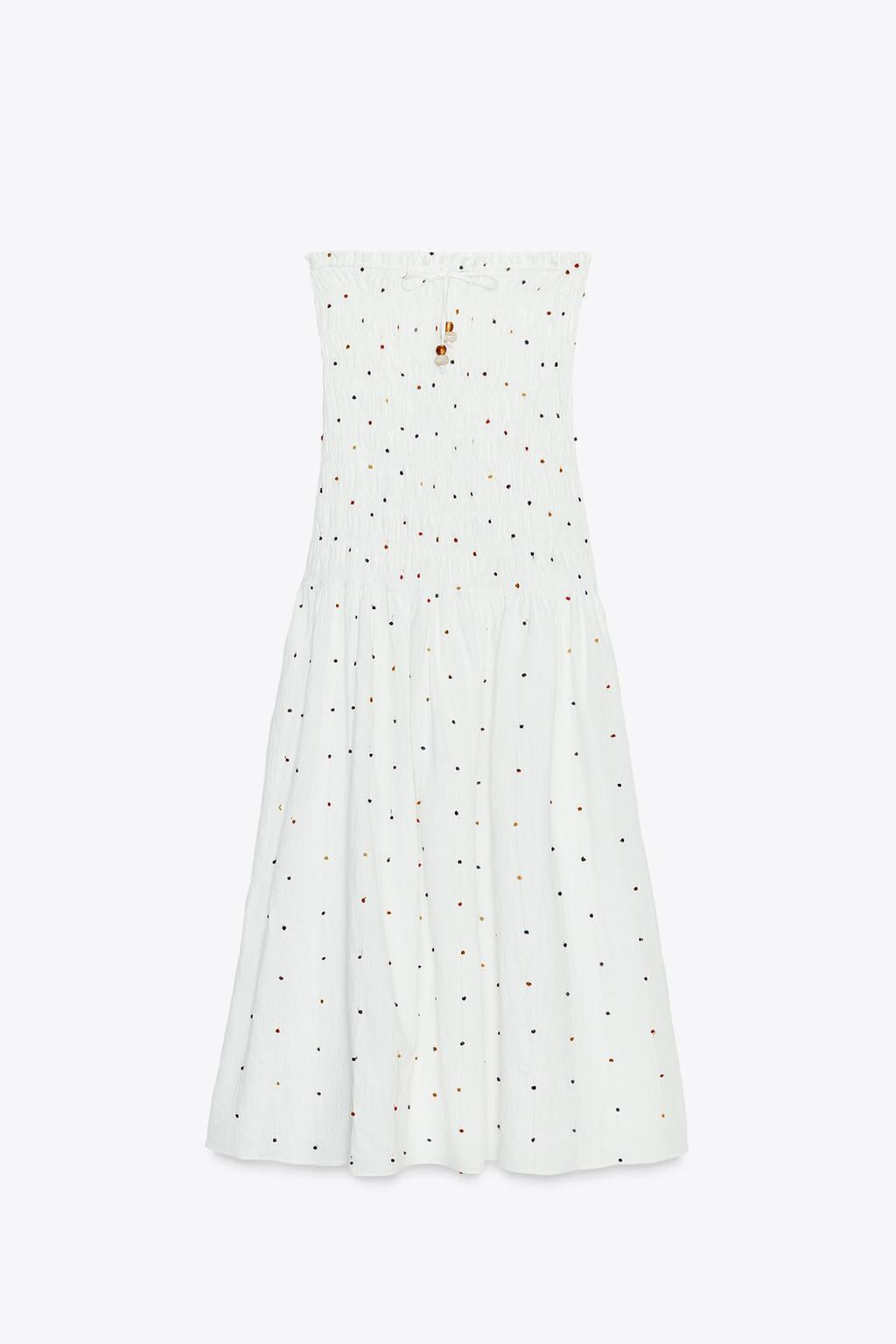 POMPOM MIDI DRESS - Zara фото 6