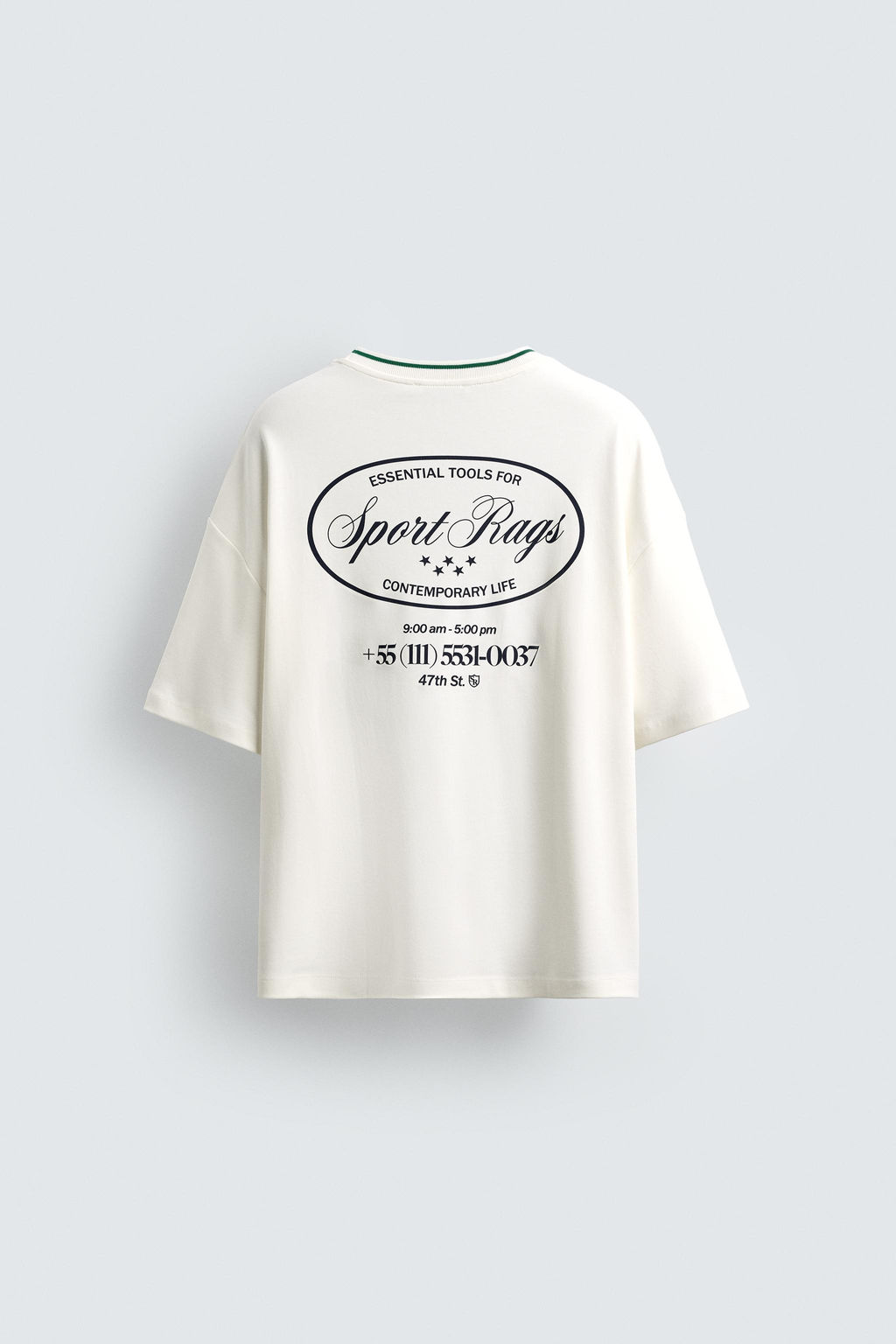 CONTRAST PRINT T-SHIRT - Zara фото 8