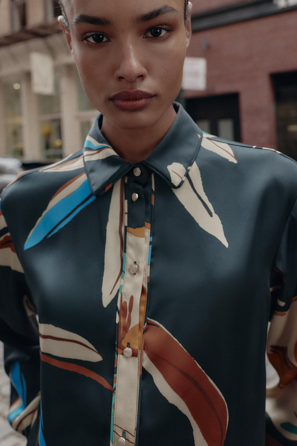 FLOWING PRINTED SHIRT