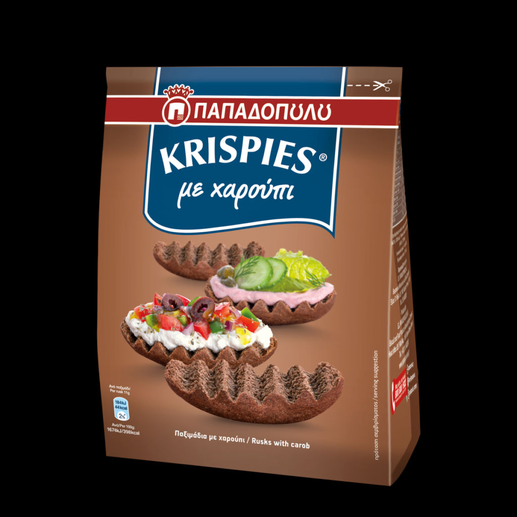Сухари Krispies с кэробом 200г пачка