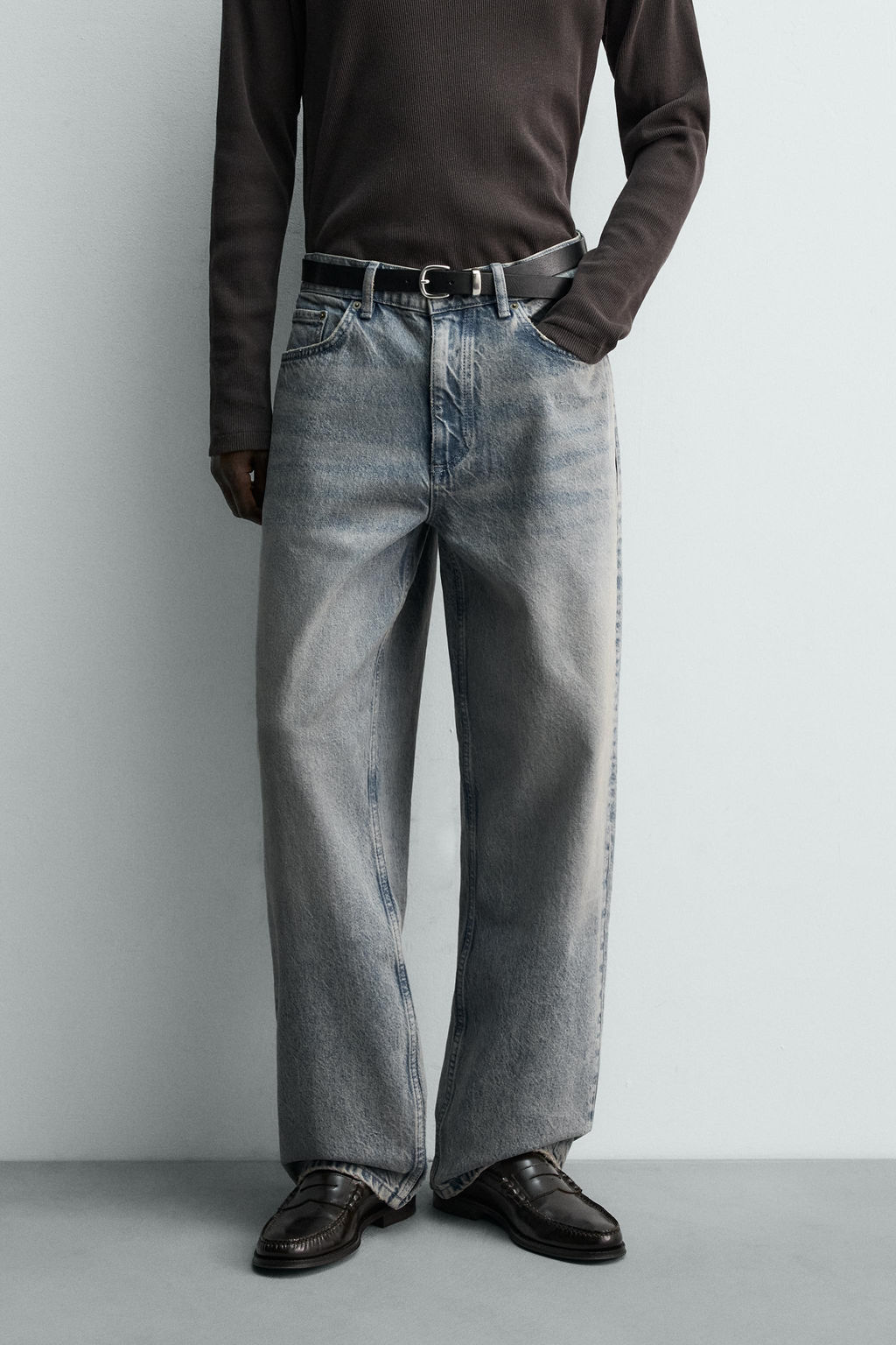 JEANS BAGGY FIT / Gris azul - Zara фото 2