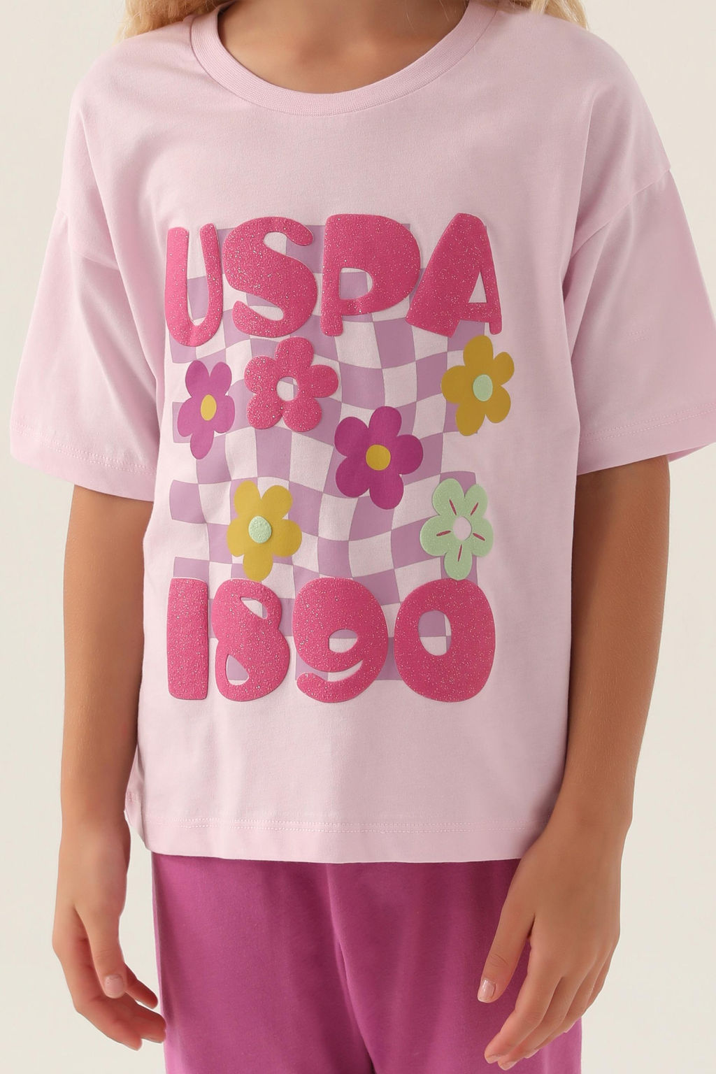 Фиолетовый пижамный комплект для девочки Неожиданная скидка в корзине - U.s. polo assn фото 8