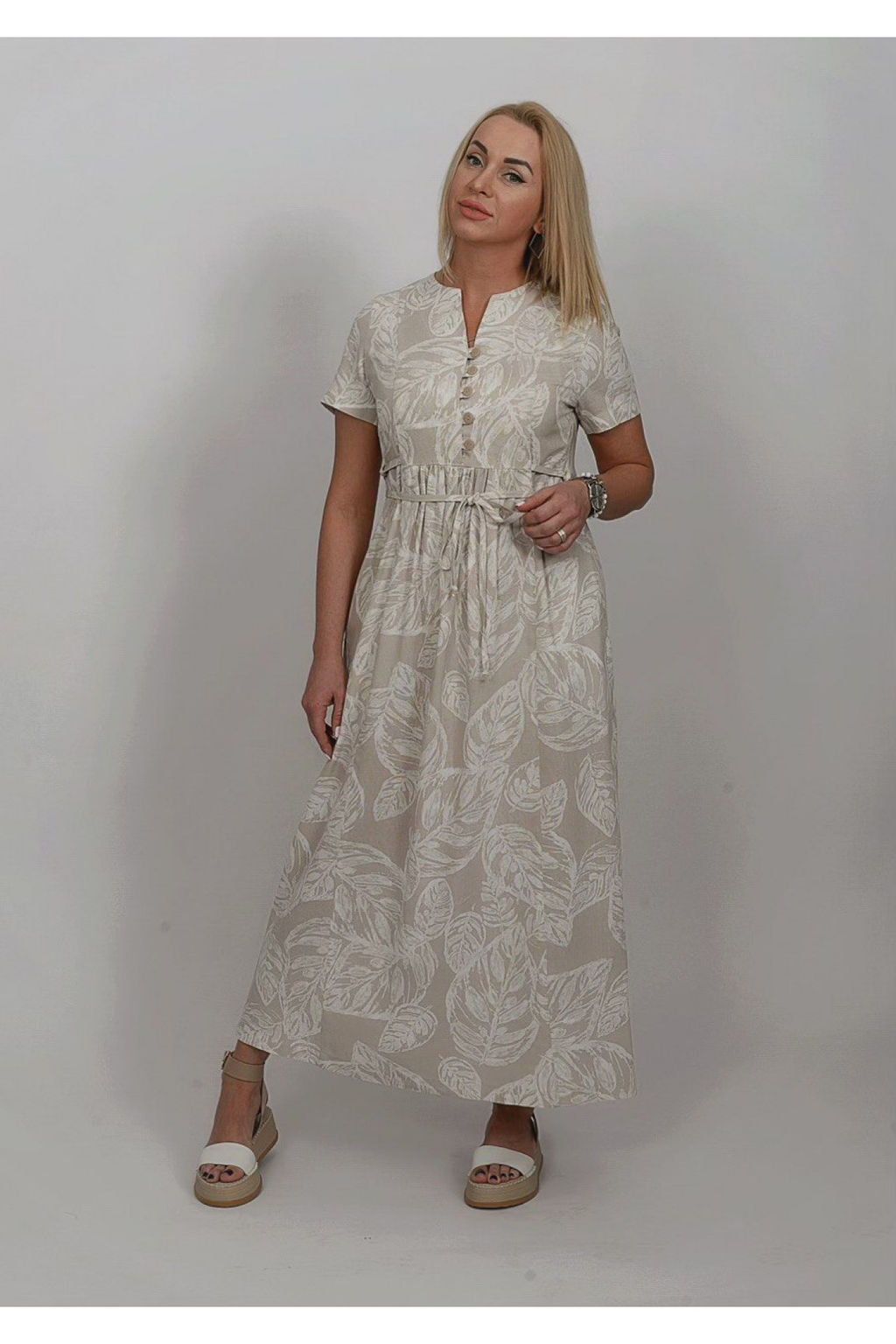 Льняное платье 019Л - Новый лен фото 5