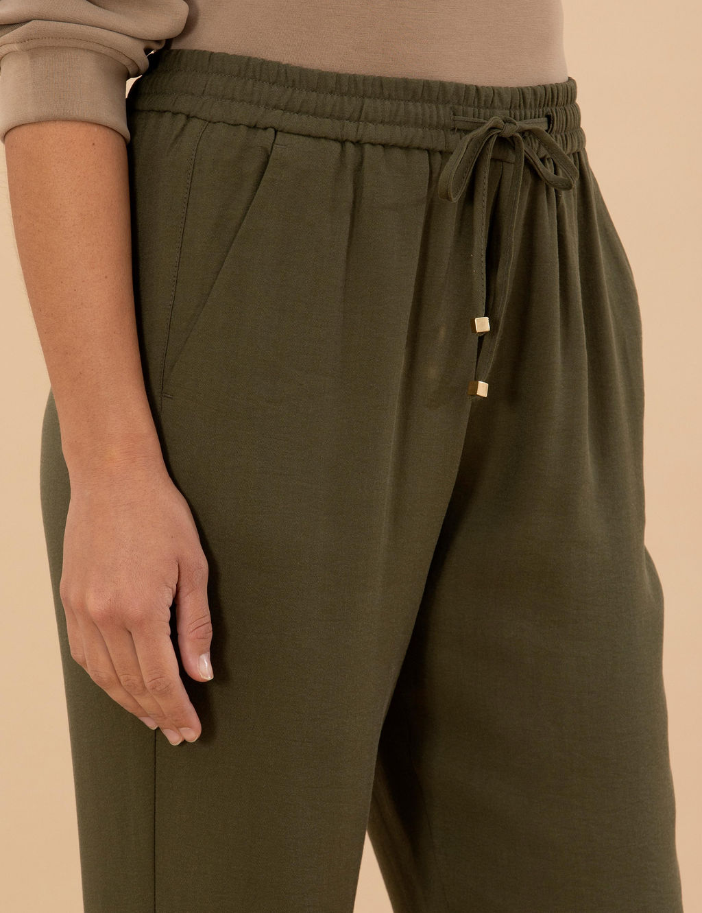 Брюки Pierre Cardin Carrot Fit коричневые