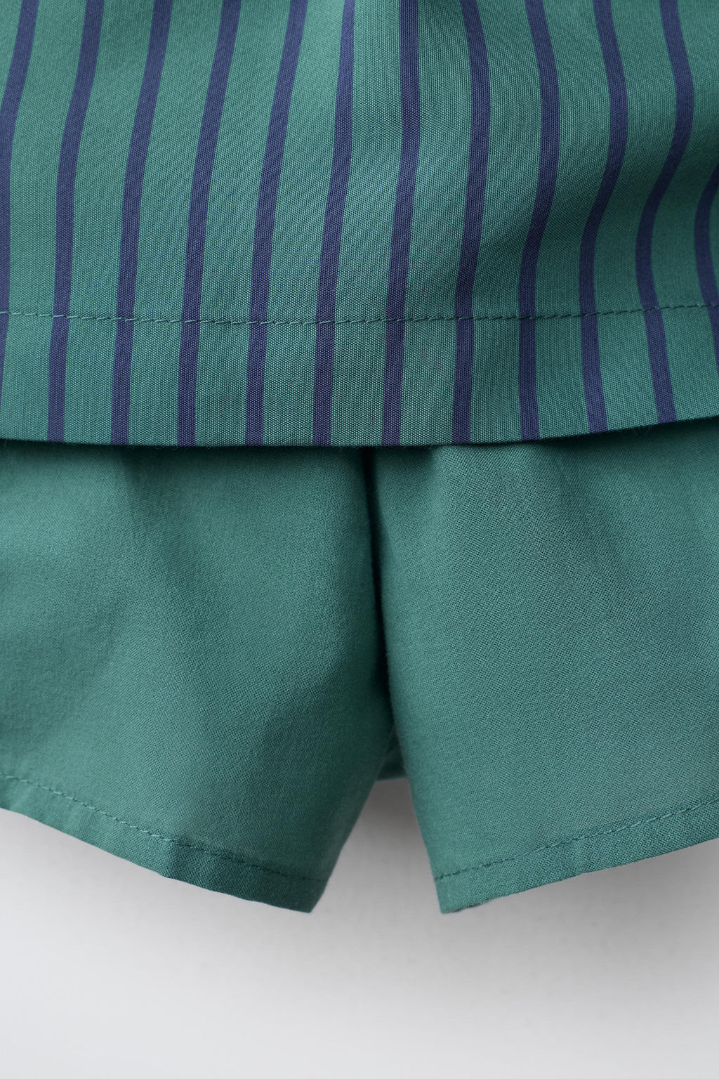 FALDA BERMUDA RAYAS CON MODAL / Azul pato - Zara фото 4