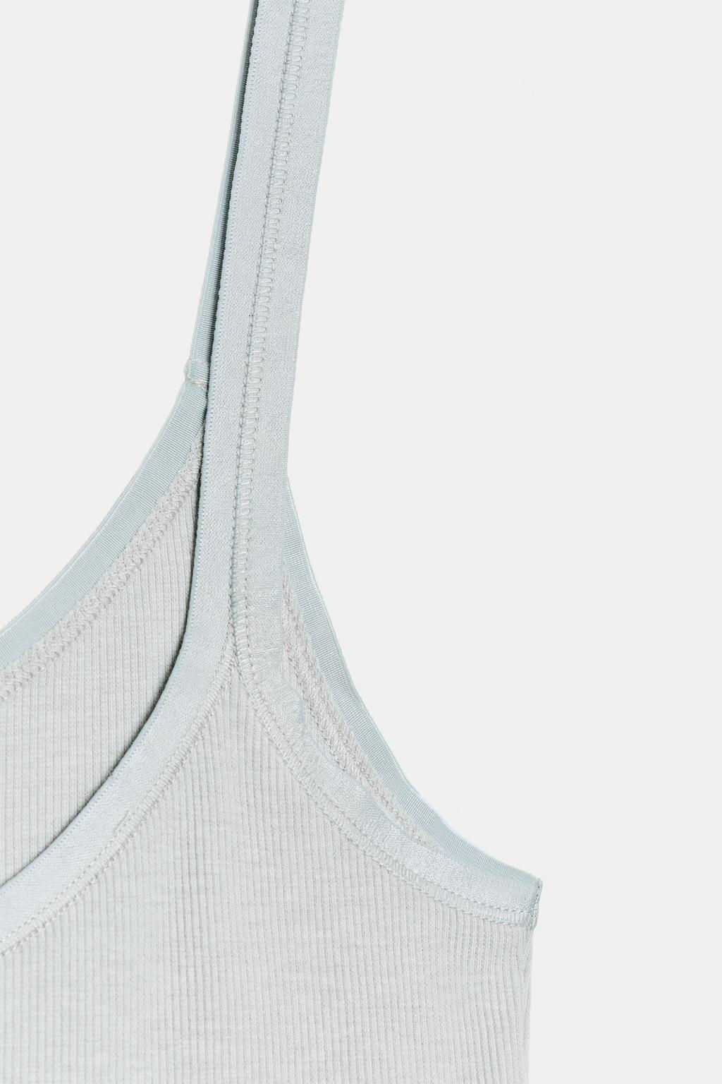SOFT INTERLOCK TOP WITH DRAPED SIDE DETAIL - Zara фото 43