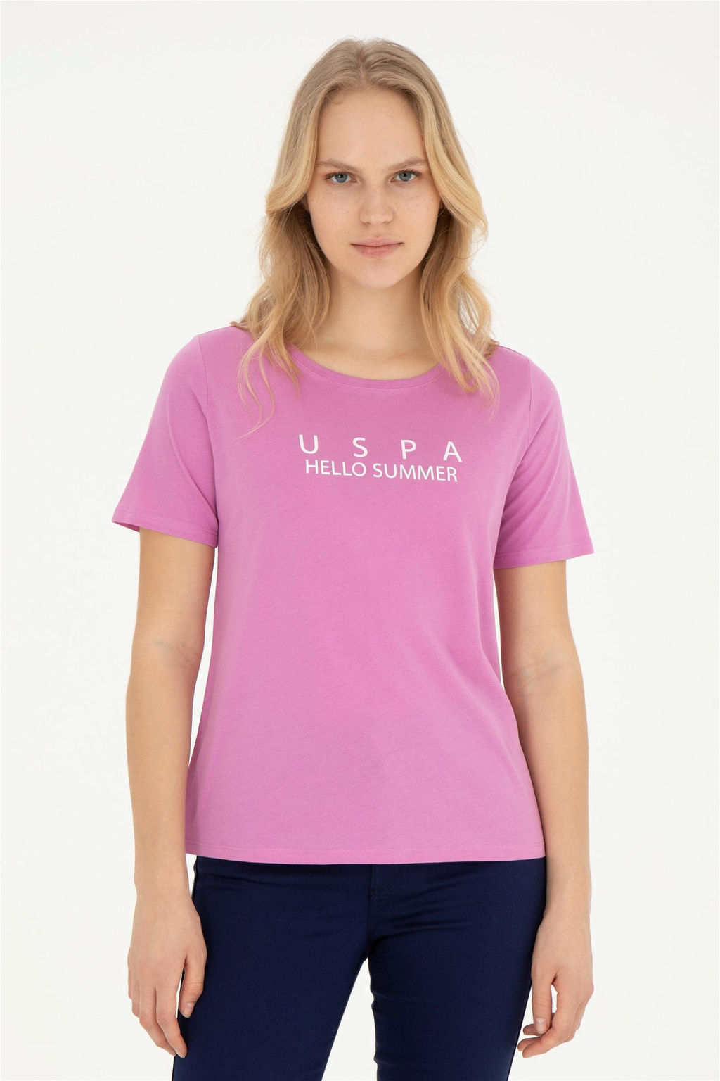 Женская фиолетовая футболка - U.s. polo assn фото 3
