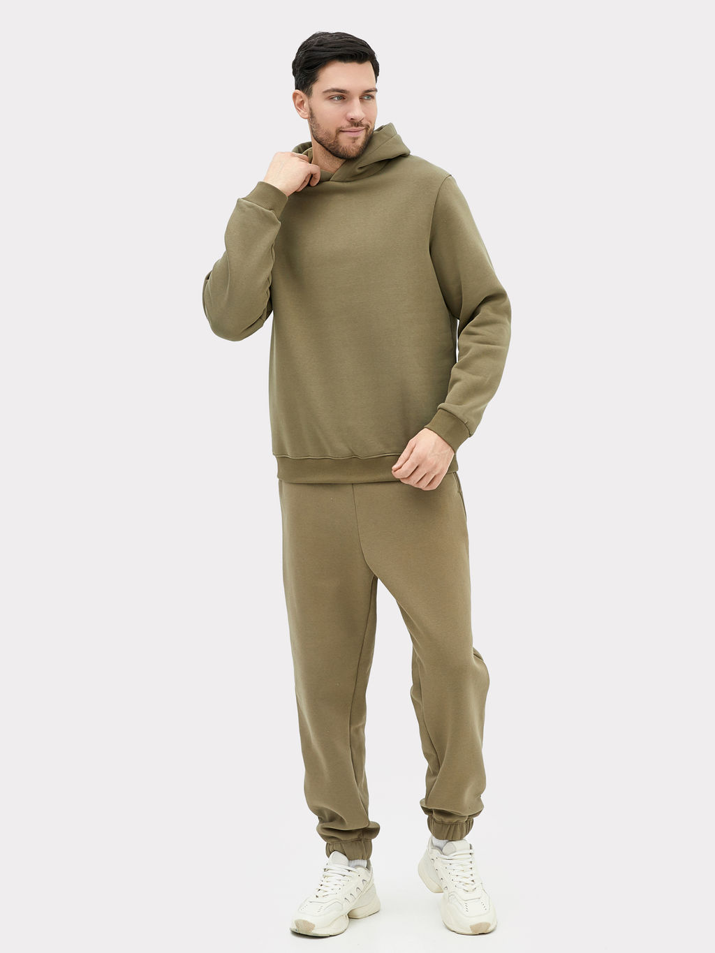 Анорак мужской в зеленом цвете хаки 121751-2 - Mark formelle фото 2