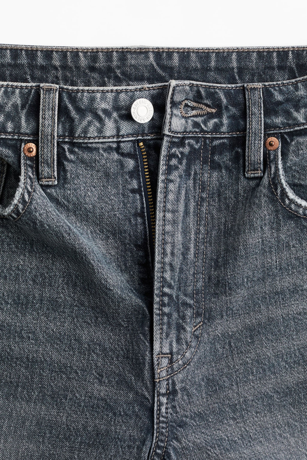 Slim Straight High Jeans - H&m фото 7