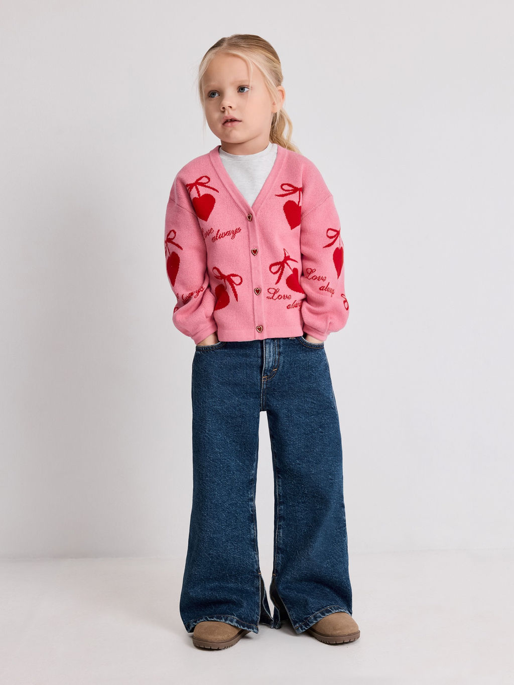 ACOOLA / Кардиган детский для девочек Eseniya розовый  фото 5
