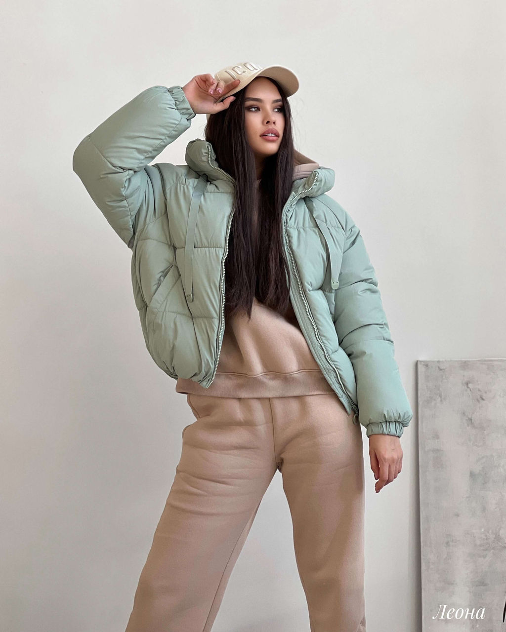 Куртка Леона (фисташковый) - Nadi bordo фото 4