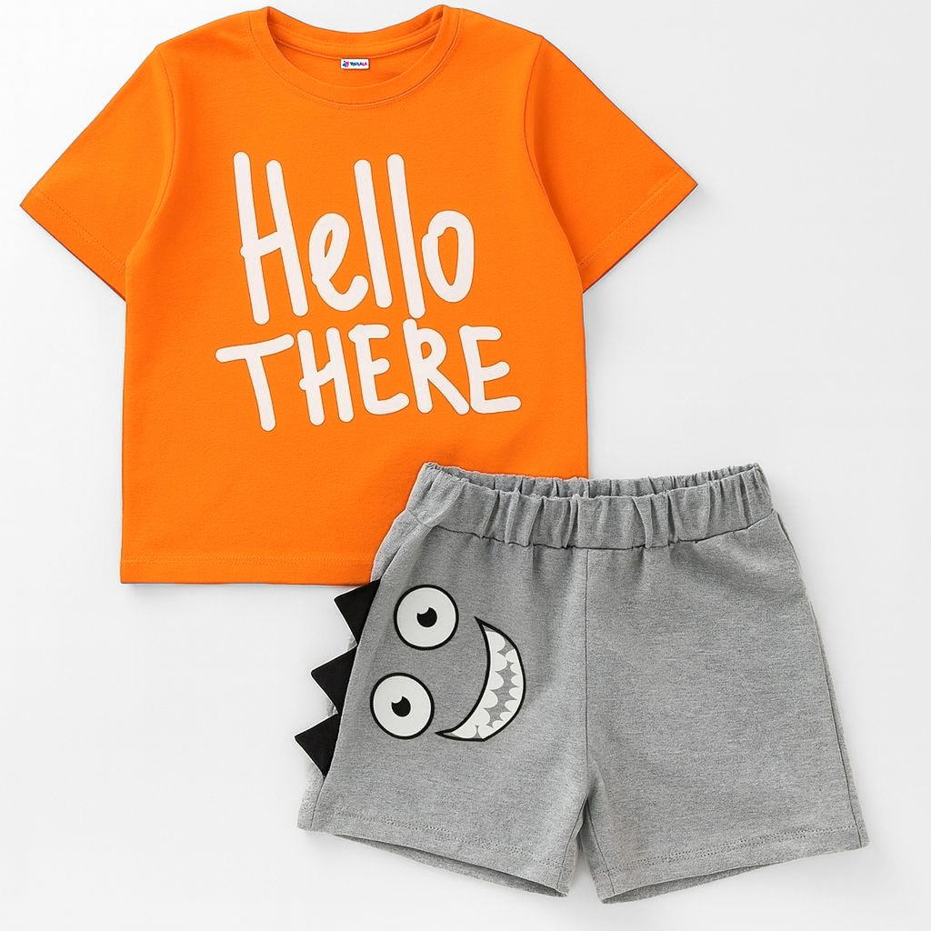 Комплект футболка кулирка, шорты футер 7360900301 - Youlala фото 7