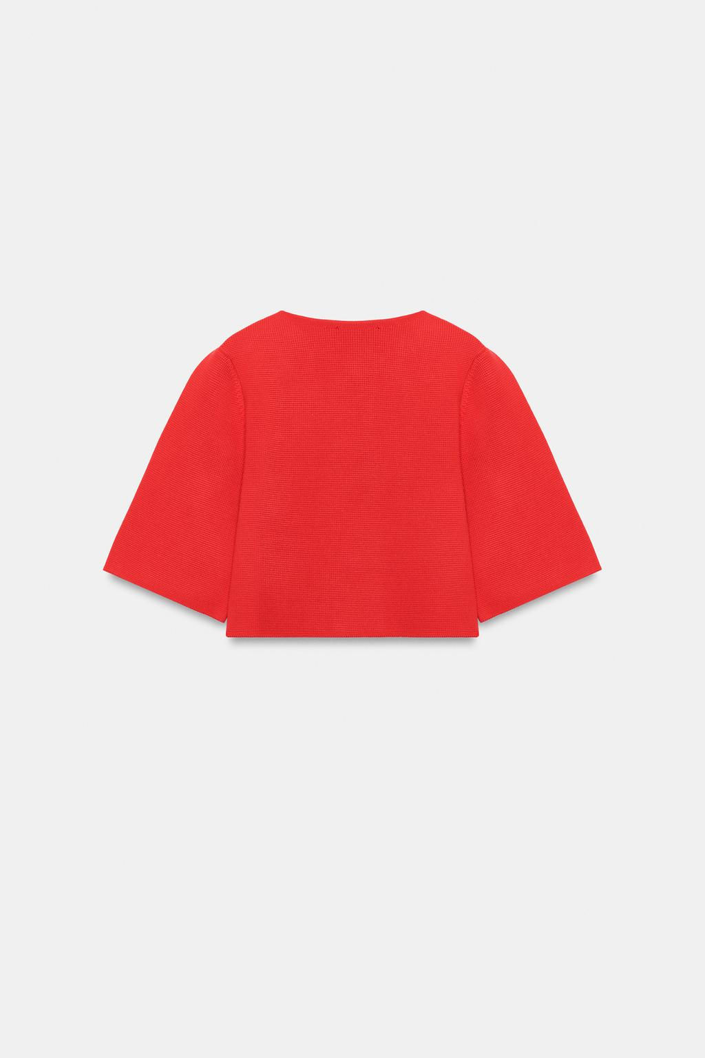 SHORT KNIT CARDIGAN - Zara фото 6