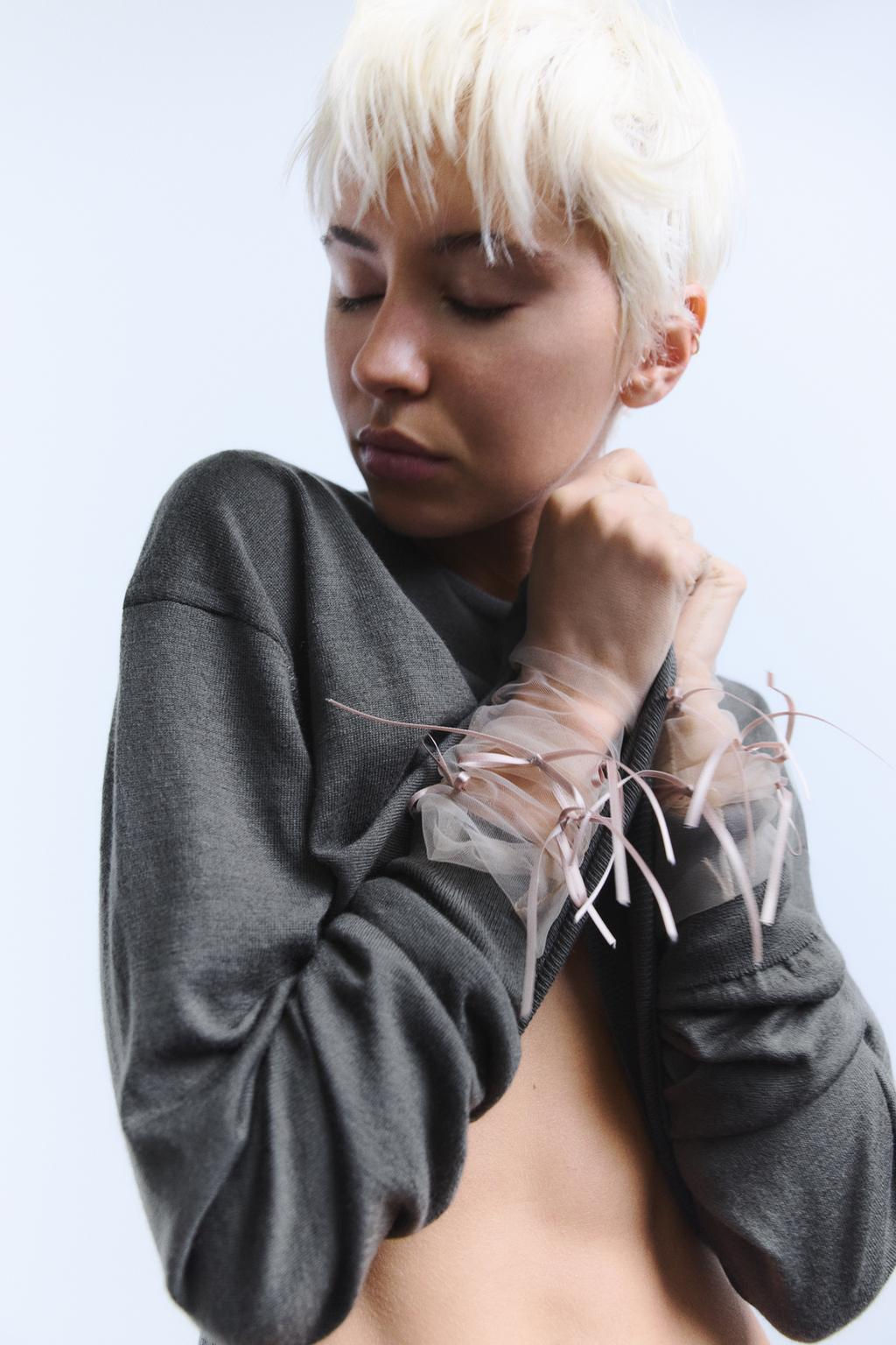 BASIC WOOL BLEND SWEATER - Zara фото 12