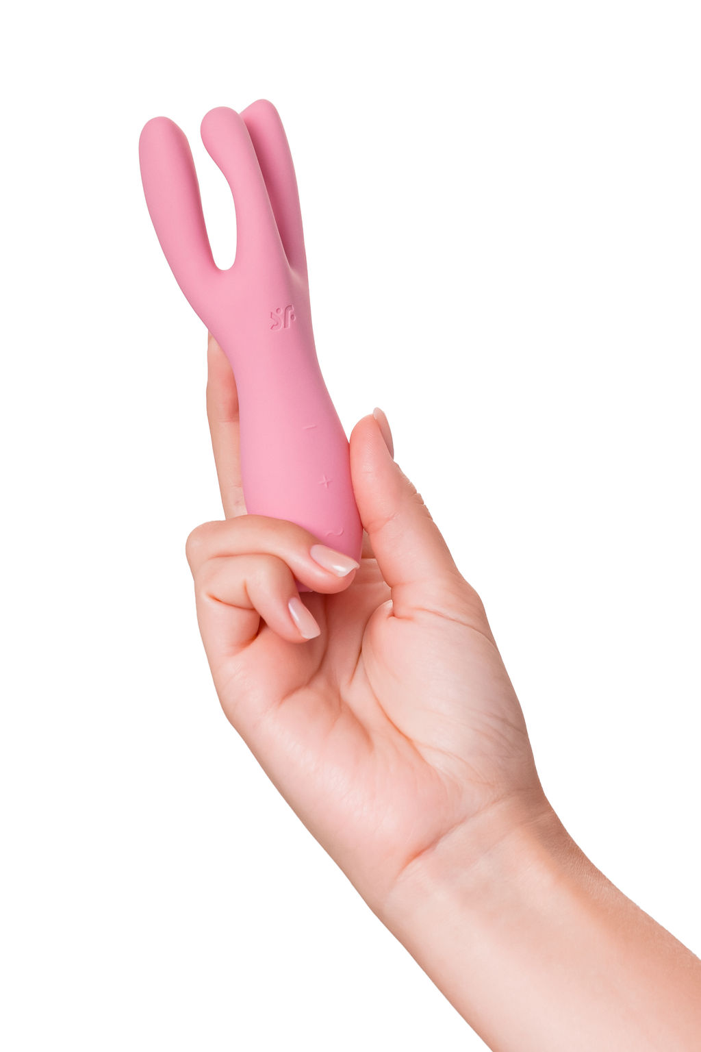 Вибростимулятор Satisfyer Threesome 3, силикон, розовый, 14 см  фото 11