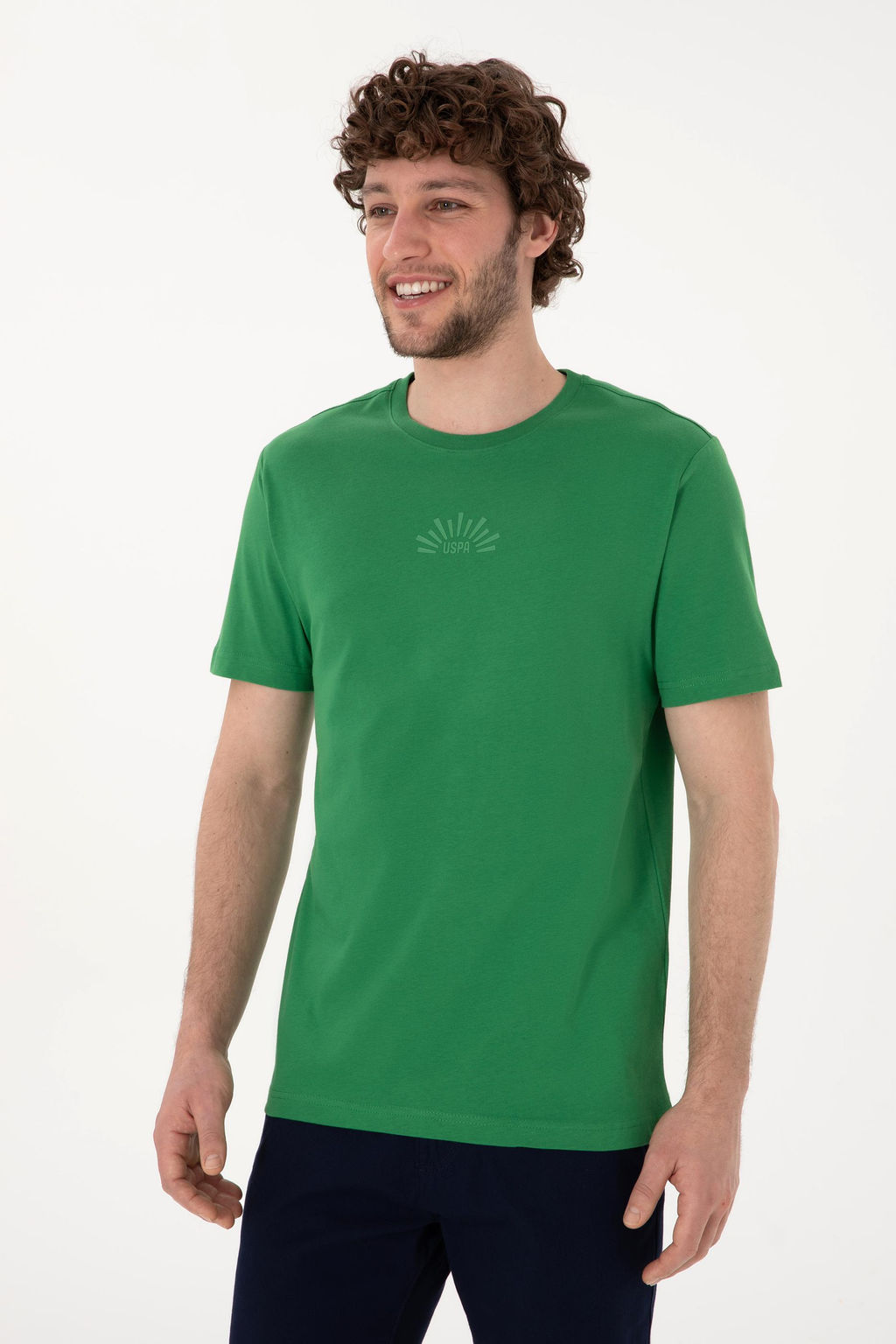 Erkek Regular Fit Bisiklet Yaka Ye_il Ti__rt Sepette S_rpriz _ndirim - U.s. polo assn фото 3