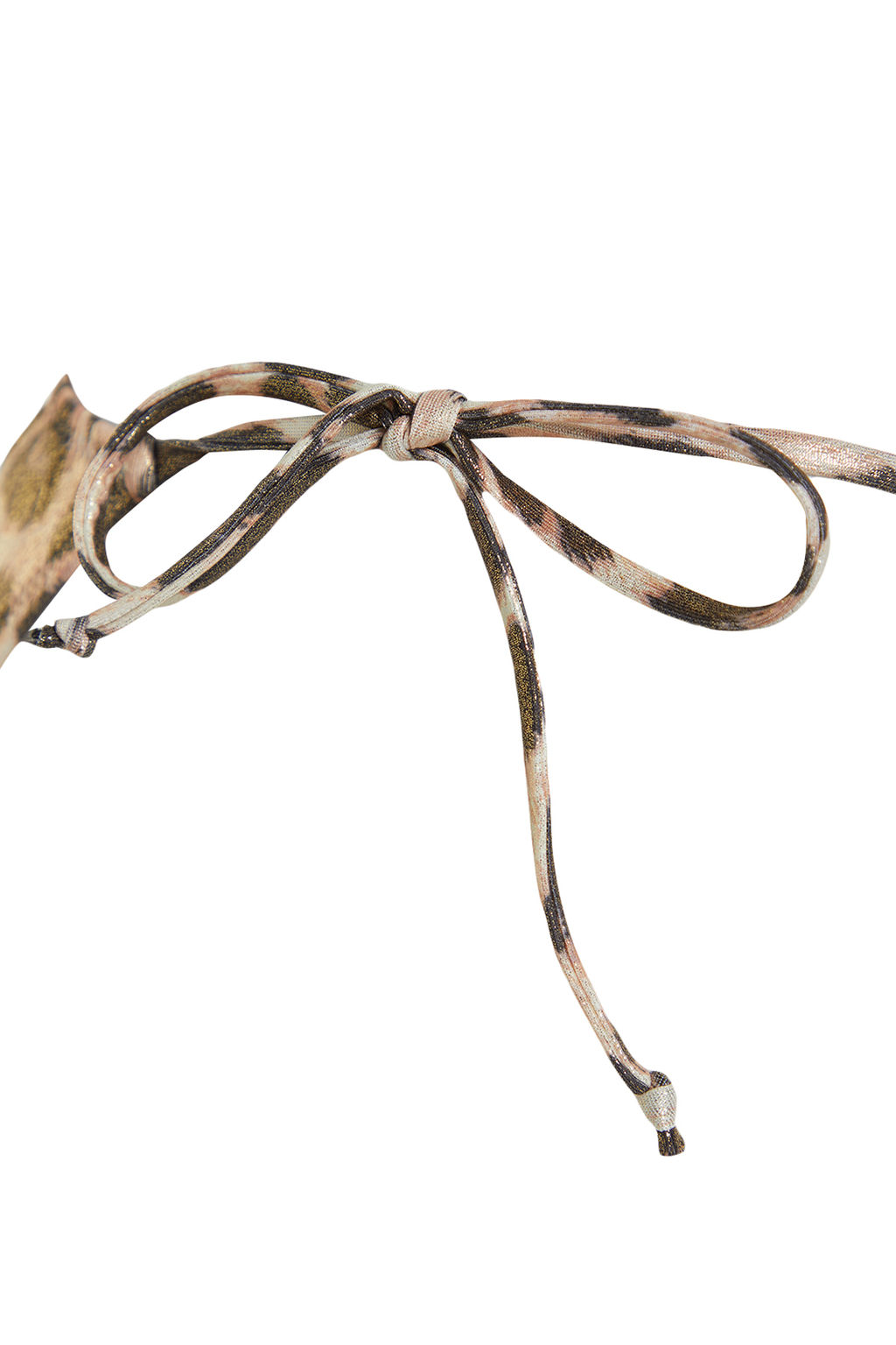 TRENDYOLMILLA Leopar Desenli Ucgen Baglamal? High Leg Regular Bikini Tak?m? TBESS24BT00037  фото 9