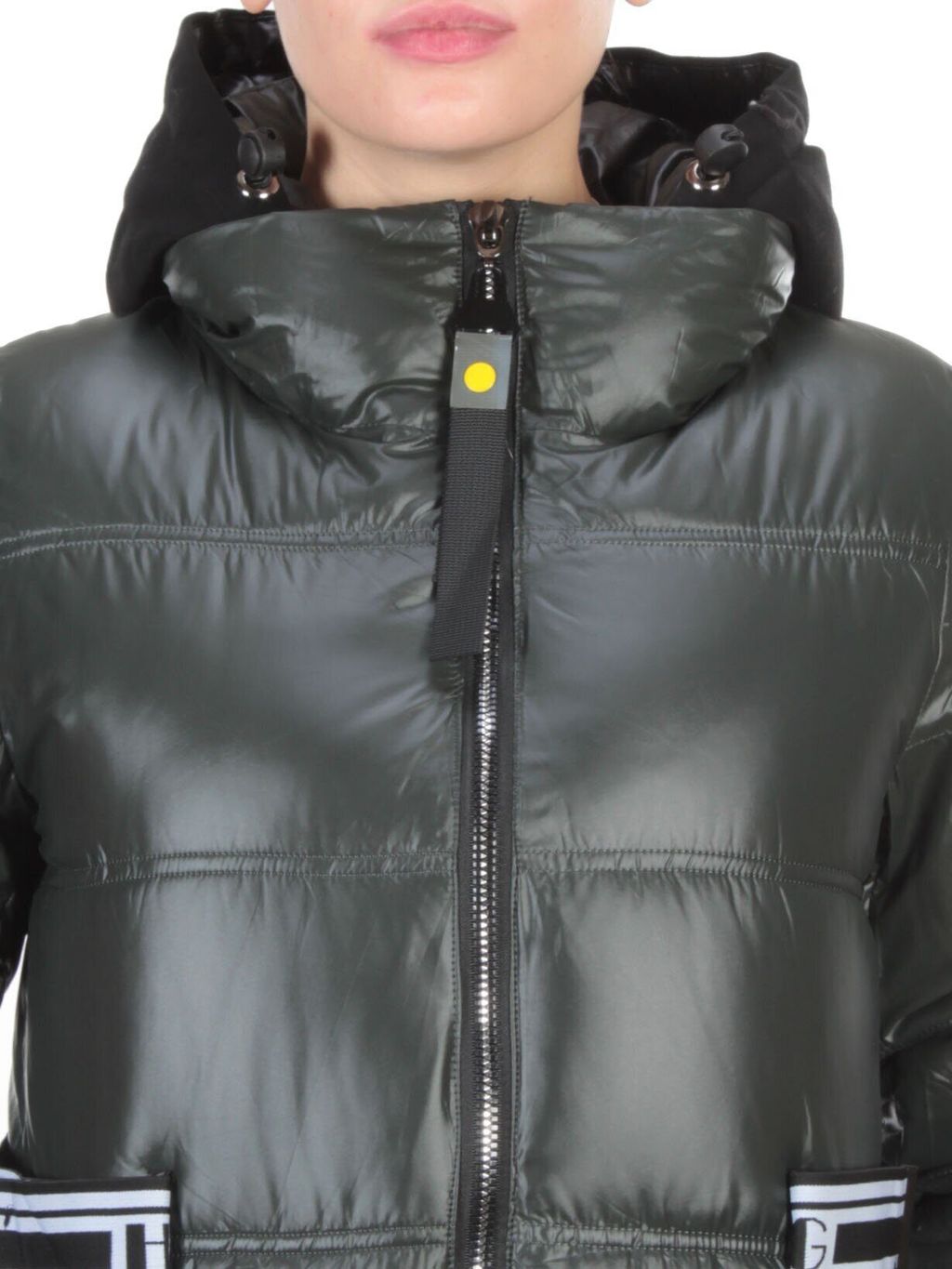2193 DARK GREEN Куртка зимняя женская AIKESDFRS (200 гр. холлофайбера) - Фабричный китай фото 10
