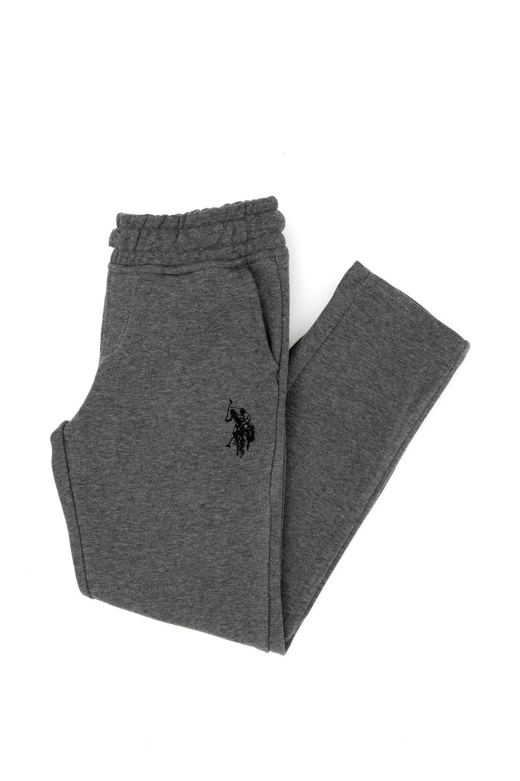 U. S. Polo Assn Меланжовые спортивные штаны для мальчика антрацитового цвета