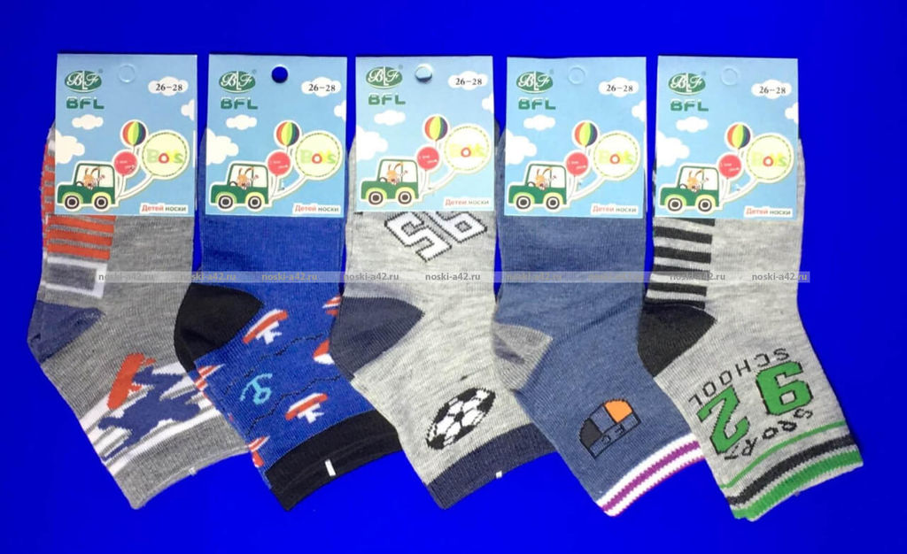 Цена за 12 пар. BFL носки детские "Машинки"