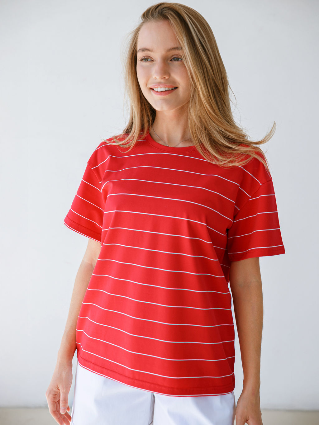 Футболка-тельняшка женская Red