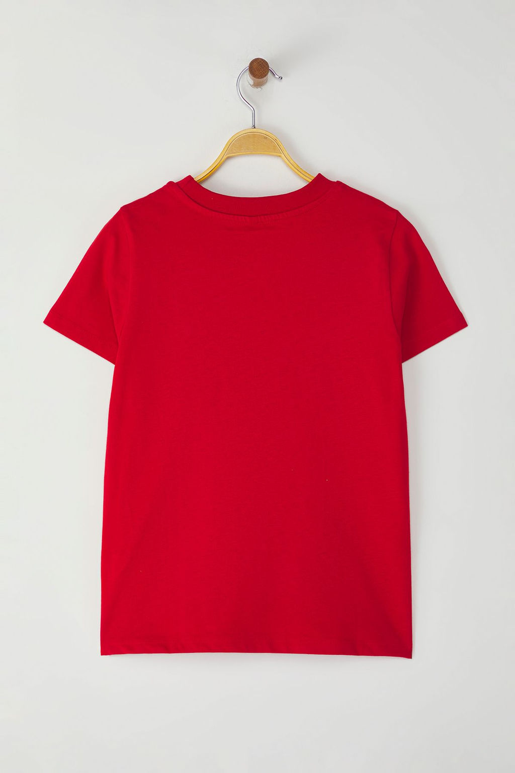 TRENDYOLMILLA K?rm?z? Slogan Bask?l? Regular/Normal Kal?p Orme T-Shirt TWOSS25TS00056  фото 6