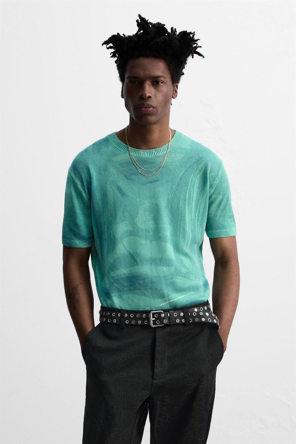 GRAPHIC PRINT KNIT T-SHIRT  OTIS KWAME KYE QUAICOE - Zara фото 2