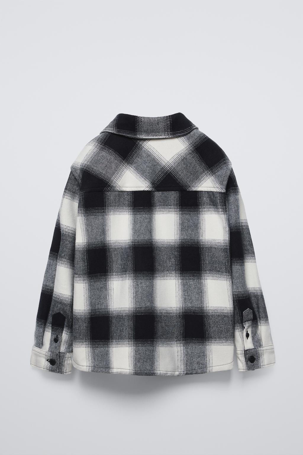 CHECKED OVERSHIRT WITH POCKET - Zara фото 2