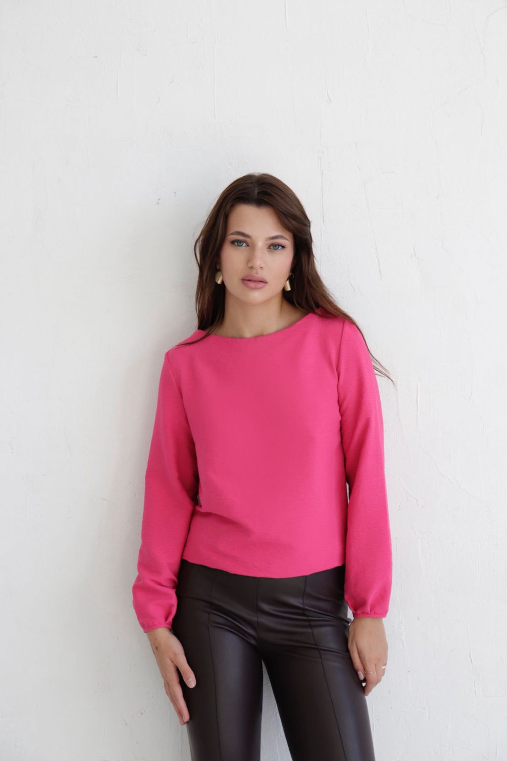 Блуза прямого силуэта с вырезом лодочка - Martichelli фото 30